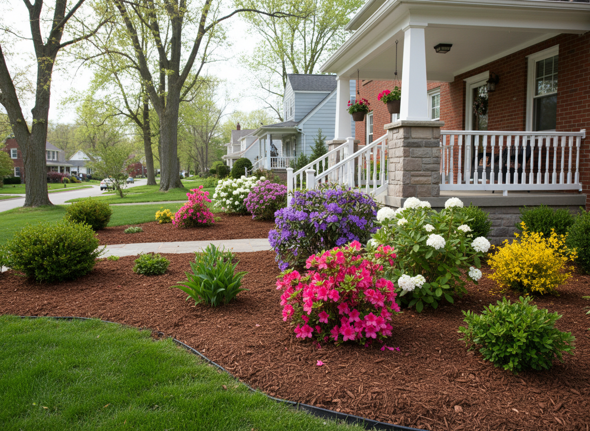 Mulch installation in Bethel Park PA