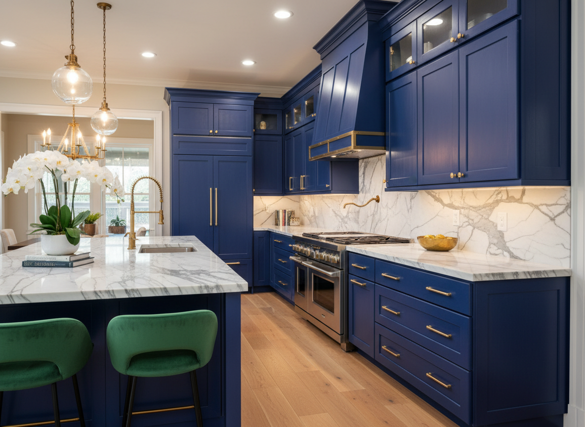 Luxury kitchen cabinet refinishing