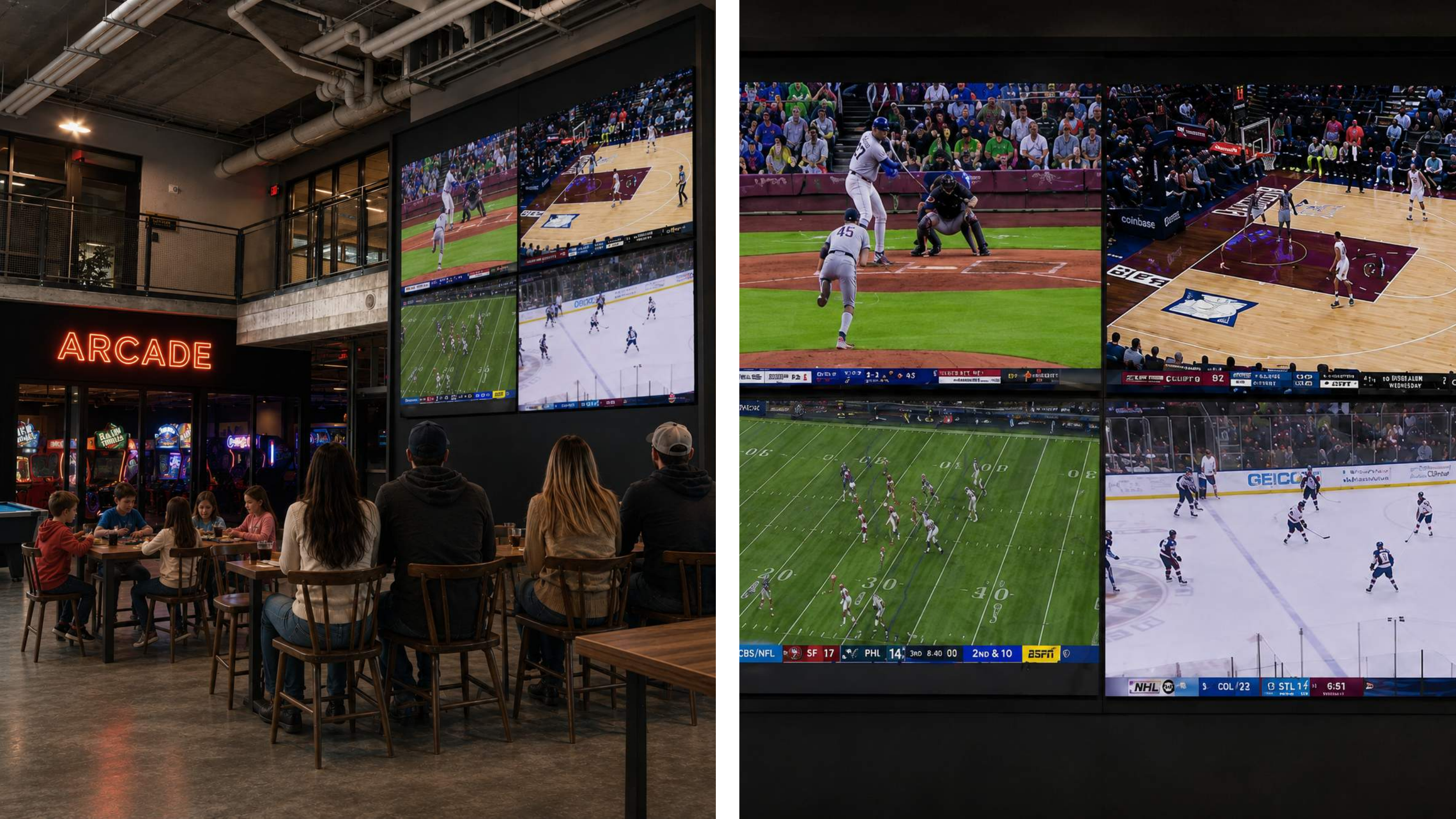 Sports Bar & Video Wall