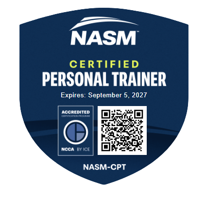 NASM Certified Personal Trainer Badge