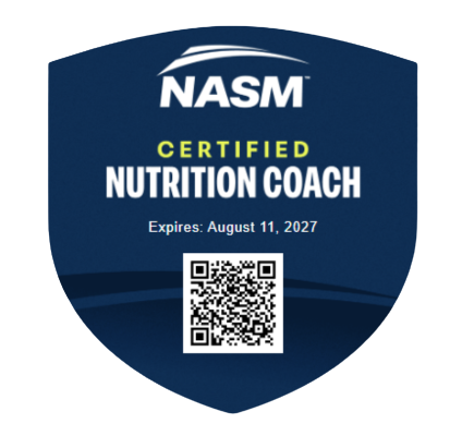 NASM Certified Nutrition Coach Badge