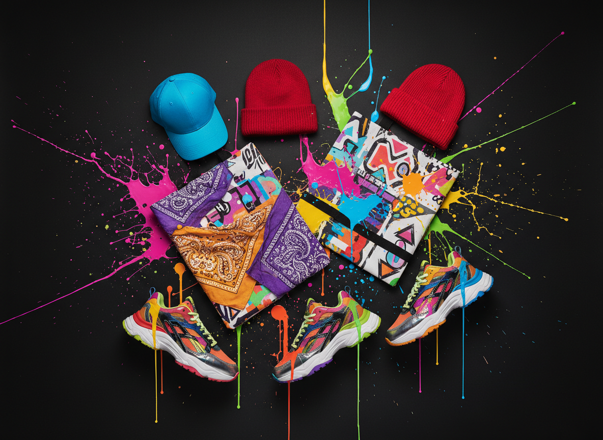 Shop Splattio Accessories — Hats, bags, bandanas & shoes — vibrant Pride accessories for every outfit