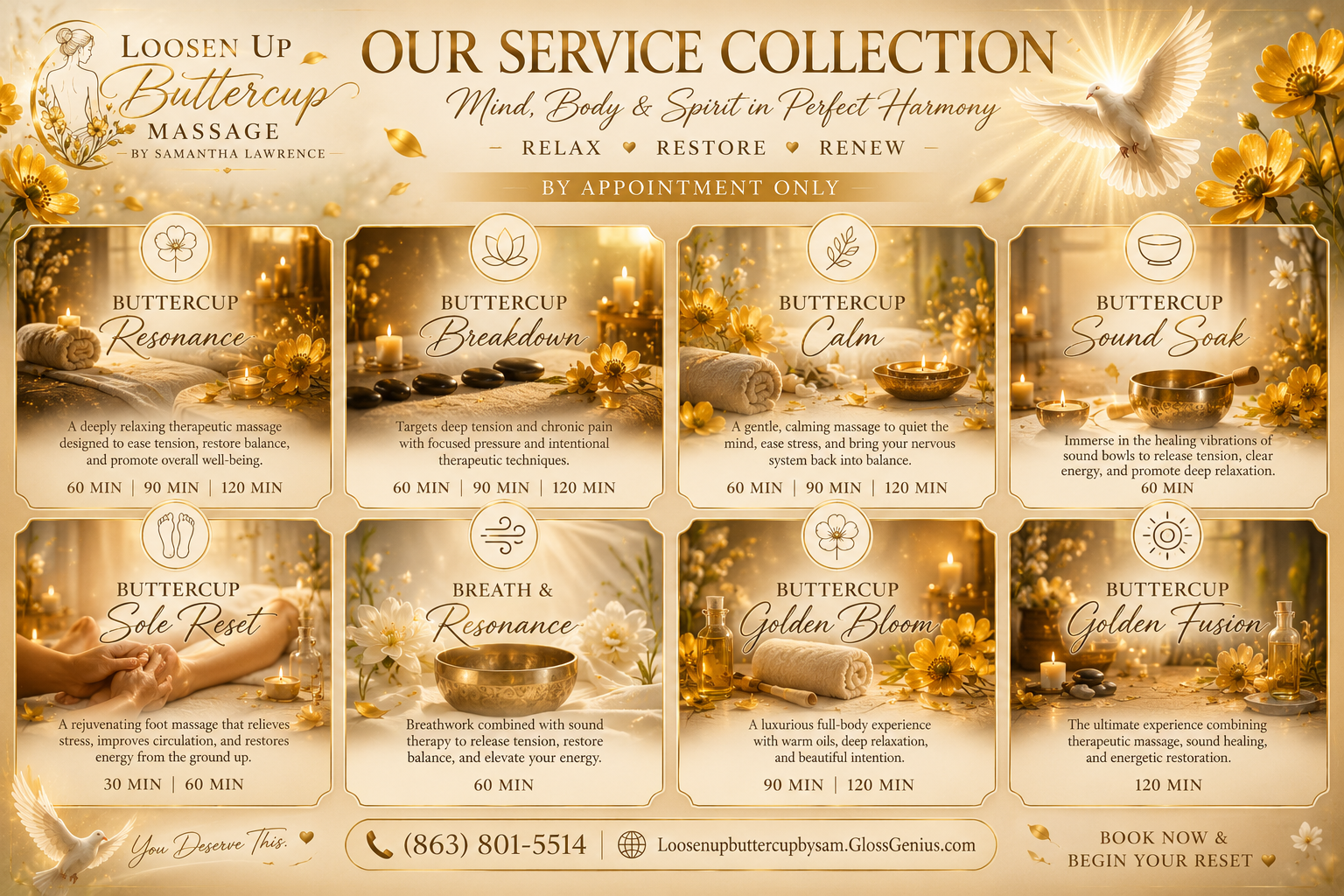 Our Service Collection – Mind, Body & Spirit in Perfect Harmony