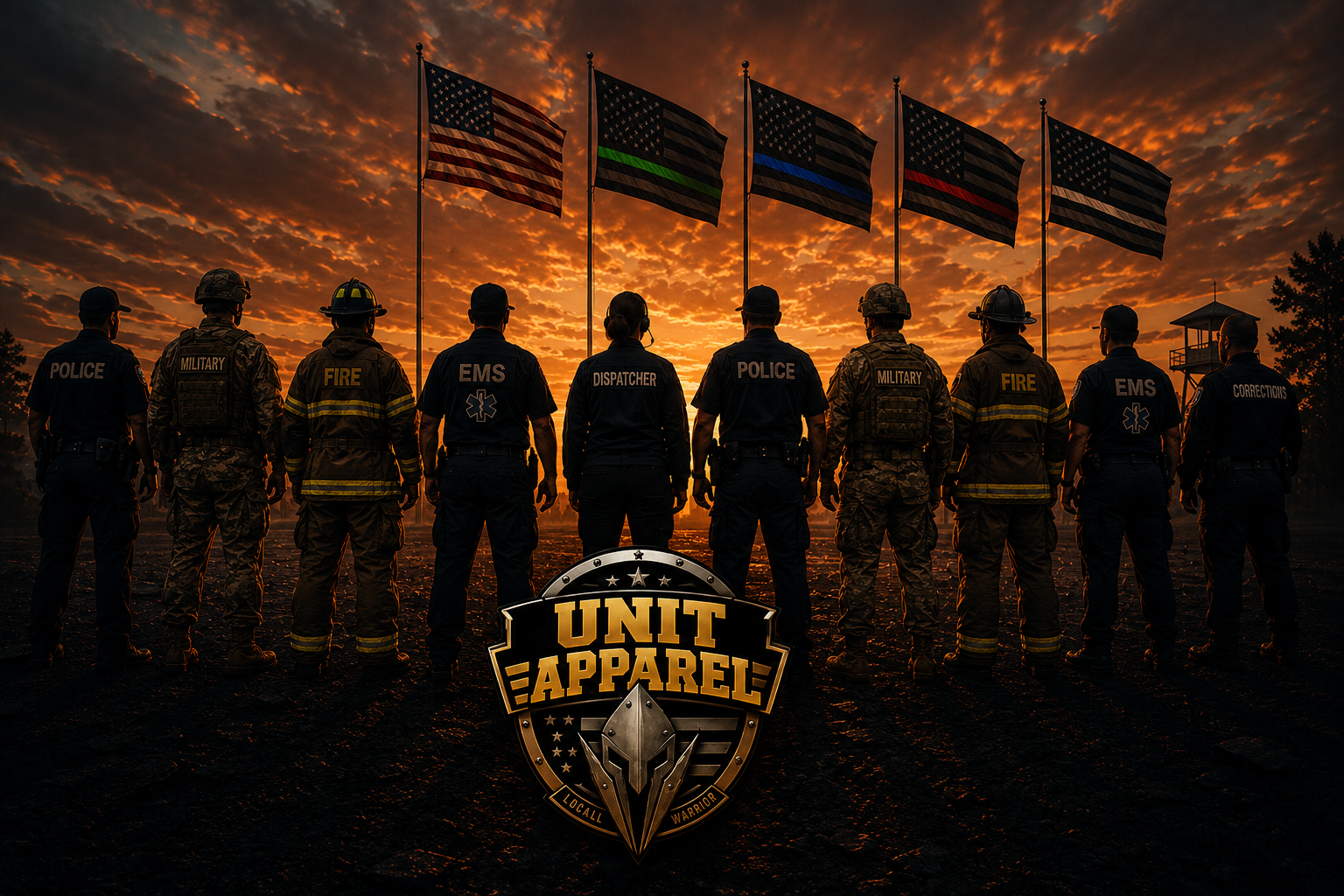 Unit Apparel — Police, Military, Fire, EMS, Dispatcher, Corrections