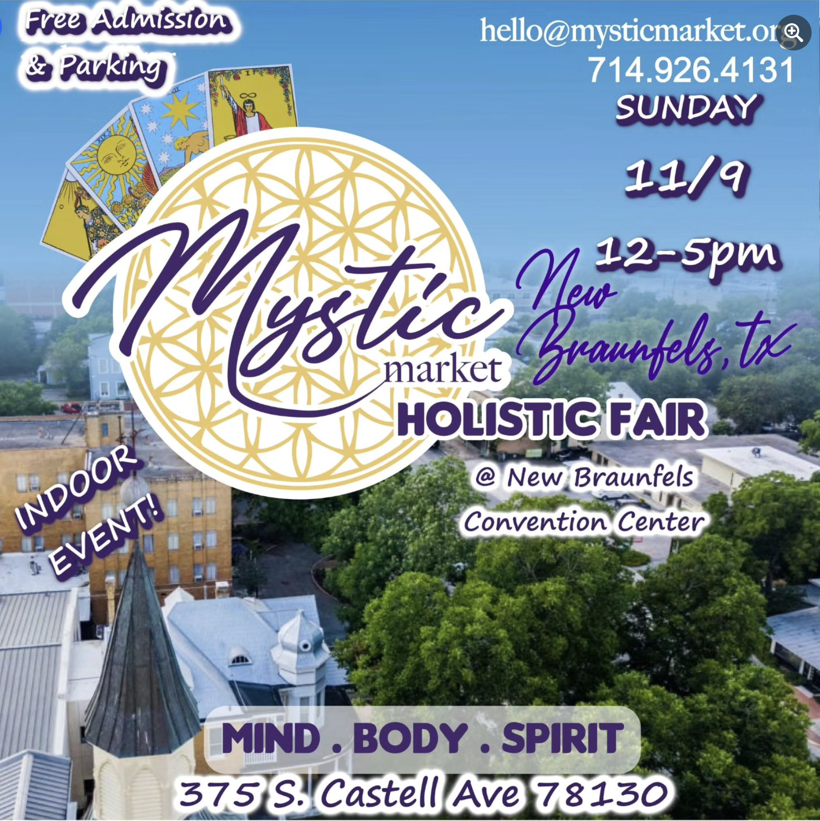 Mystic Market Reiki Sessions event flyer