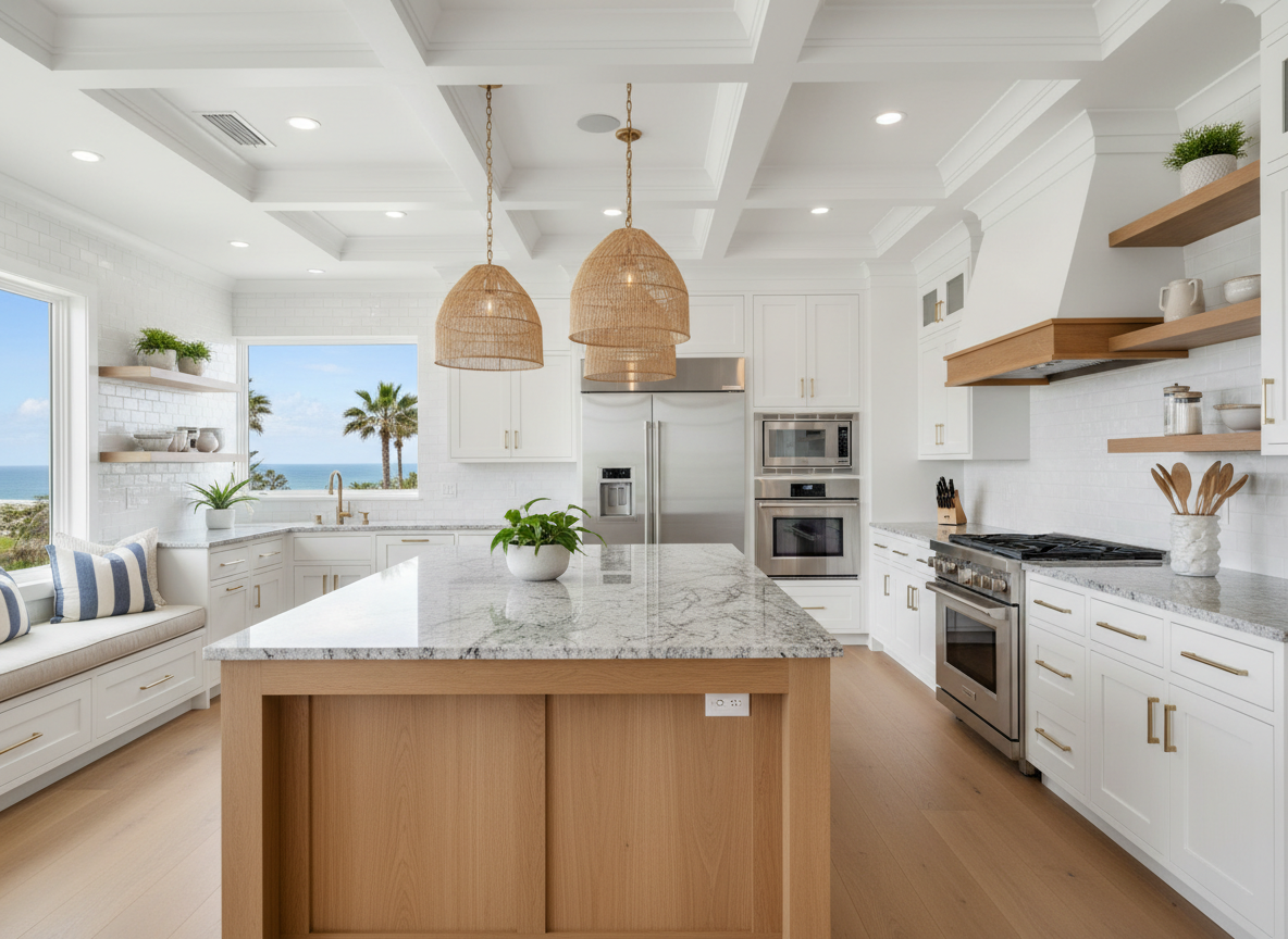 Luxury custom kitchen cabinetry with premium finishes