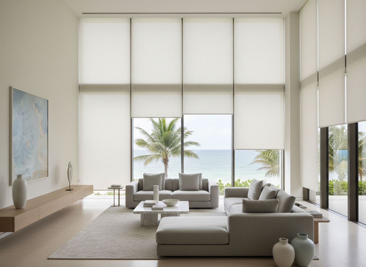 Interior Motorized Shades in Brevard County | Cabana