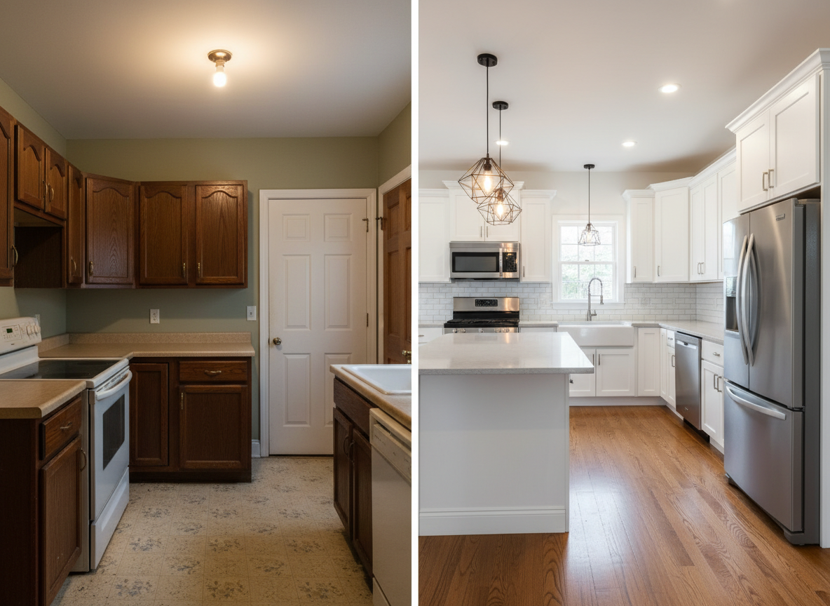 Modern Kitchen Transformation - Templeton, MA