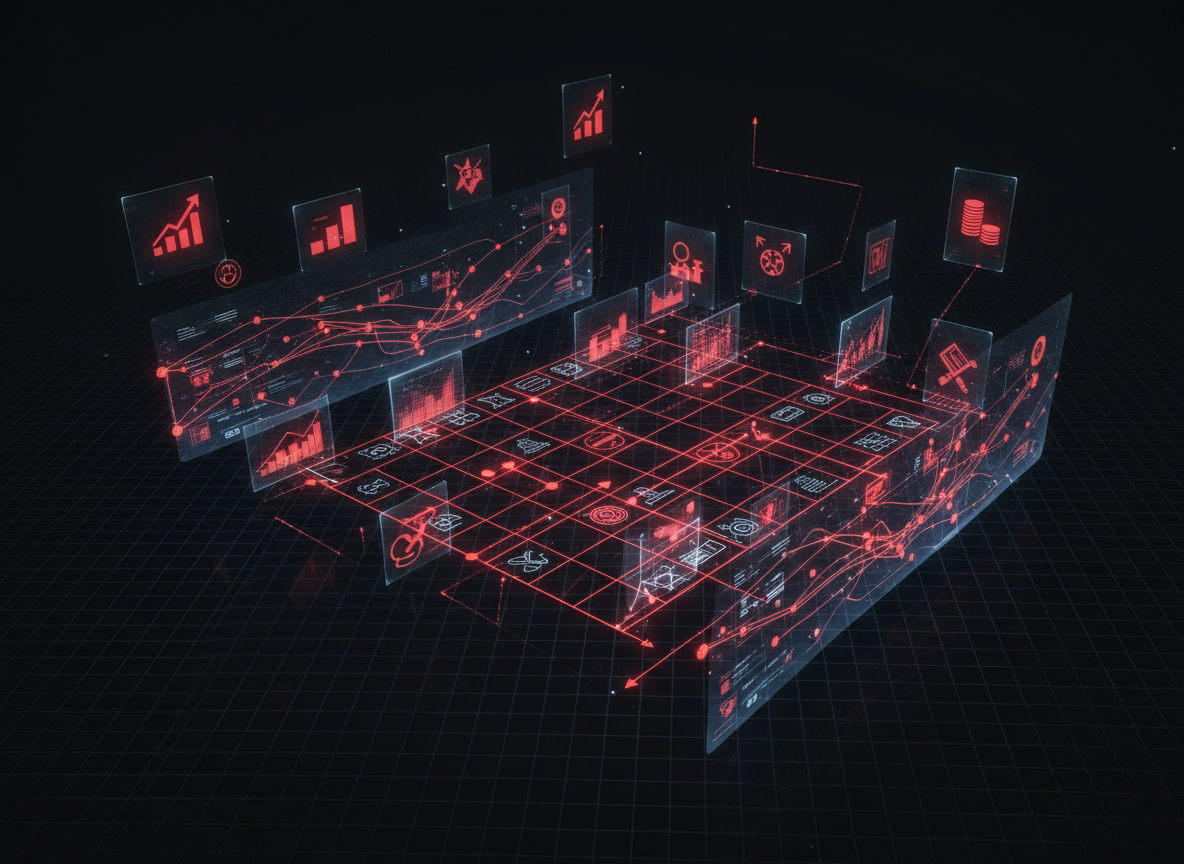 Calendario editorial holográfico y roadmap estratégico — JLV Marketing