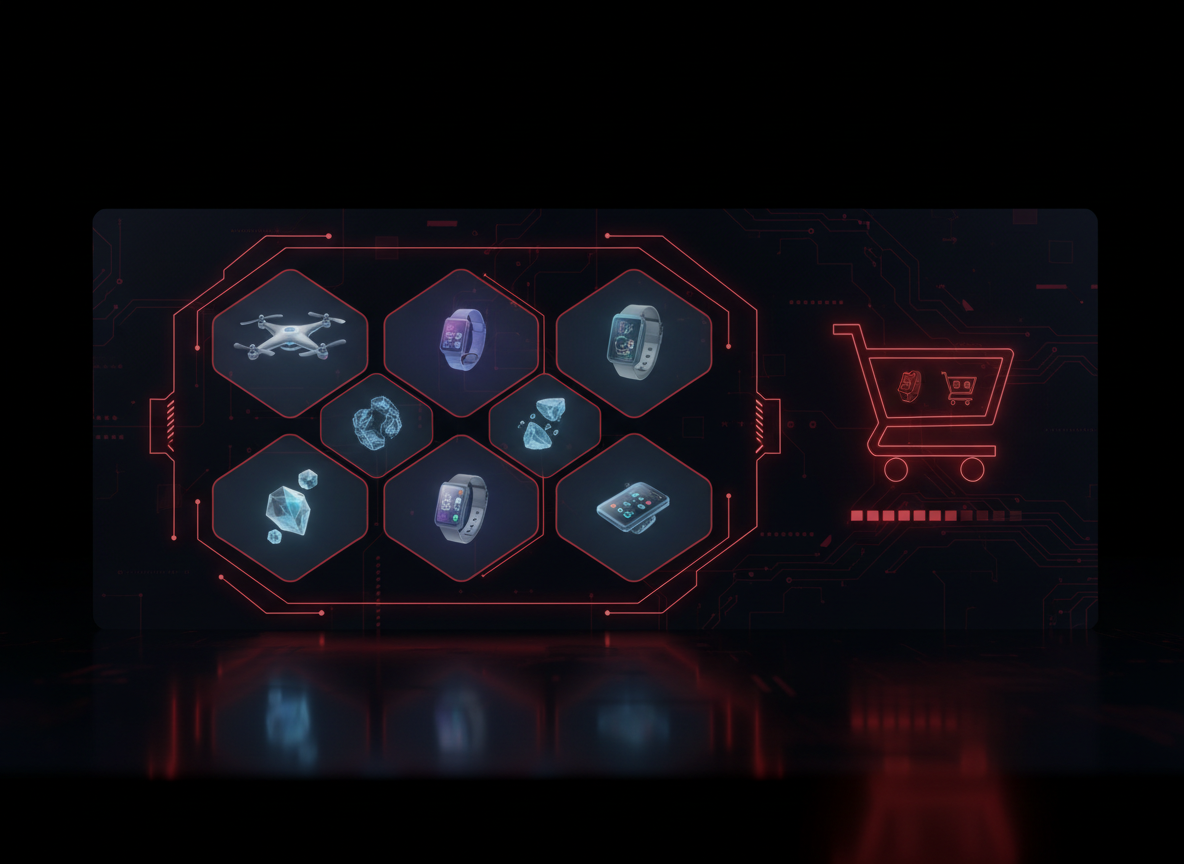 Tienda online eCommerce futurista