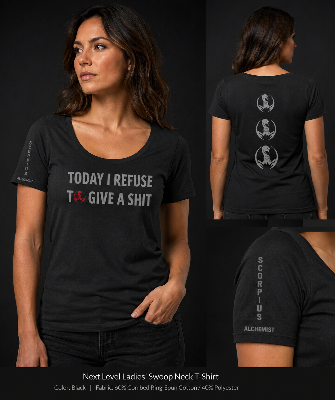 Today I Refuse — Women's Swoop Neck Tee