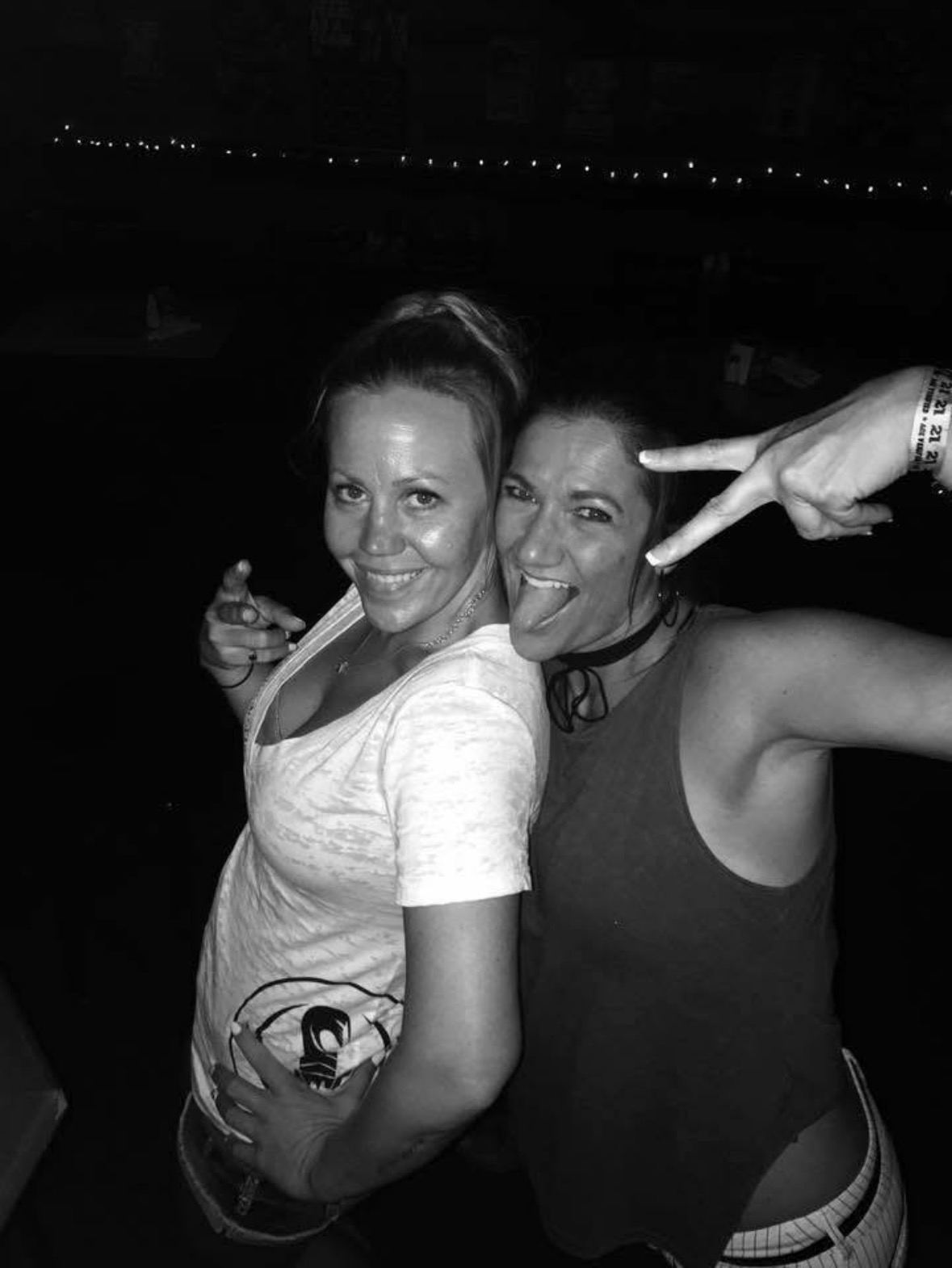 Scorpius tee on the night out. Two friends, two vibes.