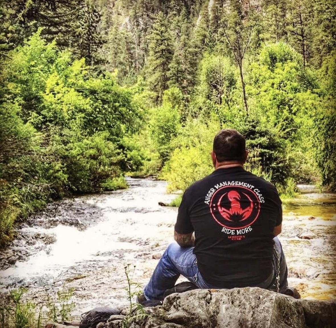 Alone with the current, Anger Management class in session. This is why we ride.