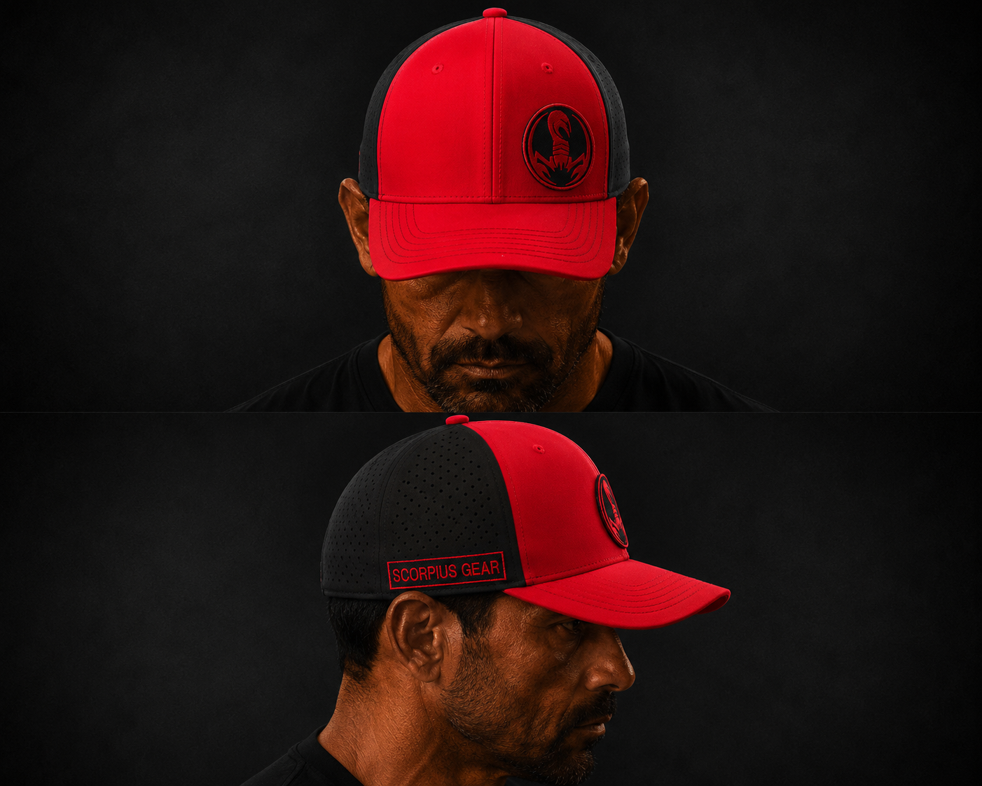 Kamel Trucker Hat — Red Black