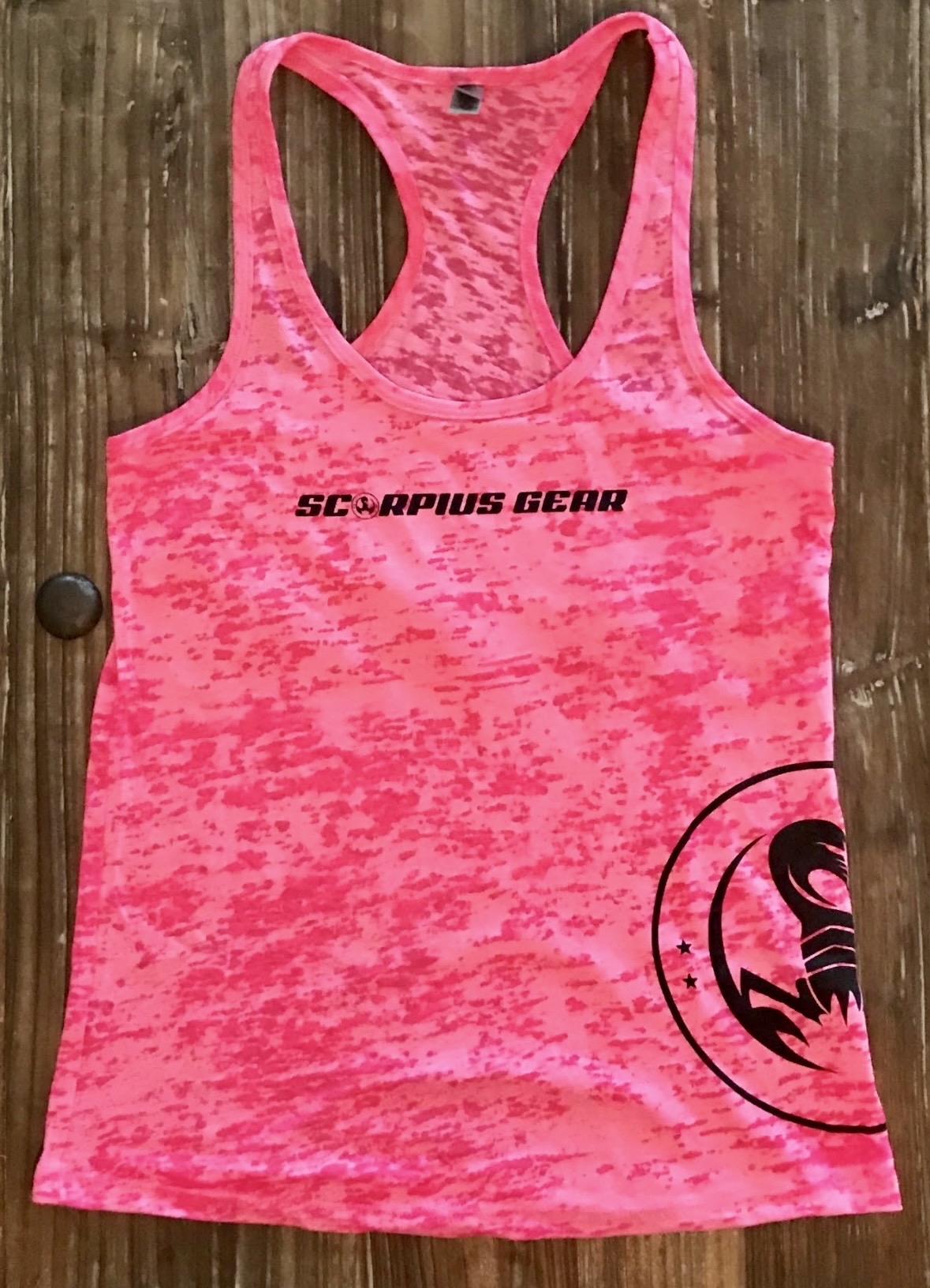 Women's Burnout Athletic Tank — Pink