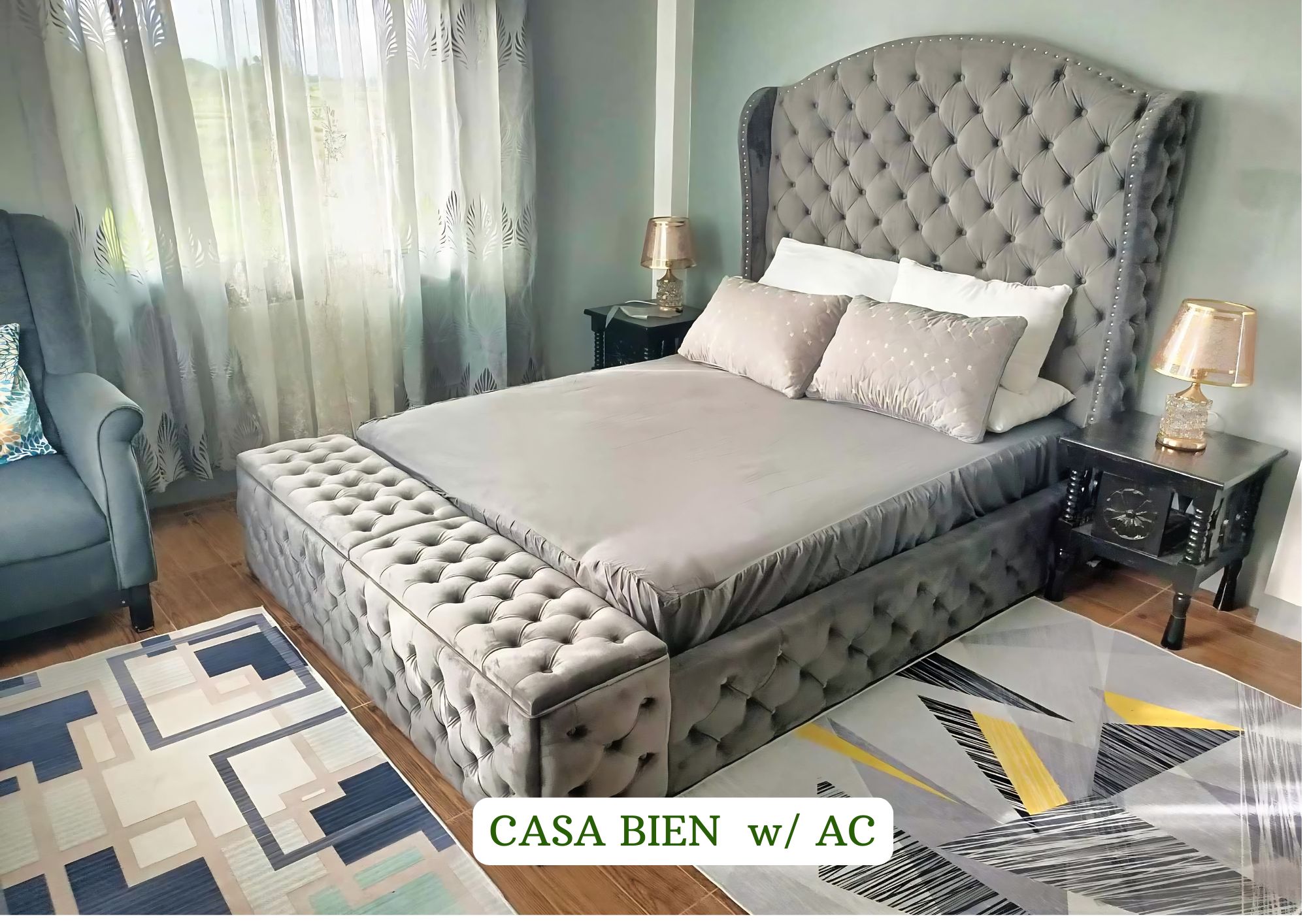 Casa Bien w/ AC — luxury king bed room at The Oasis Resort, San Fernando Camarines Sur