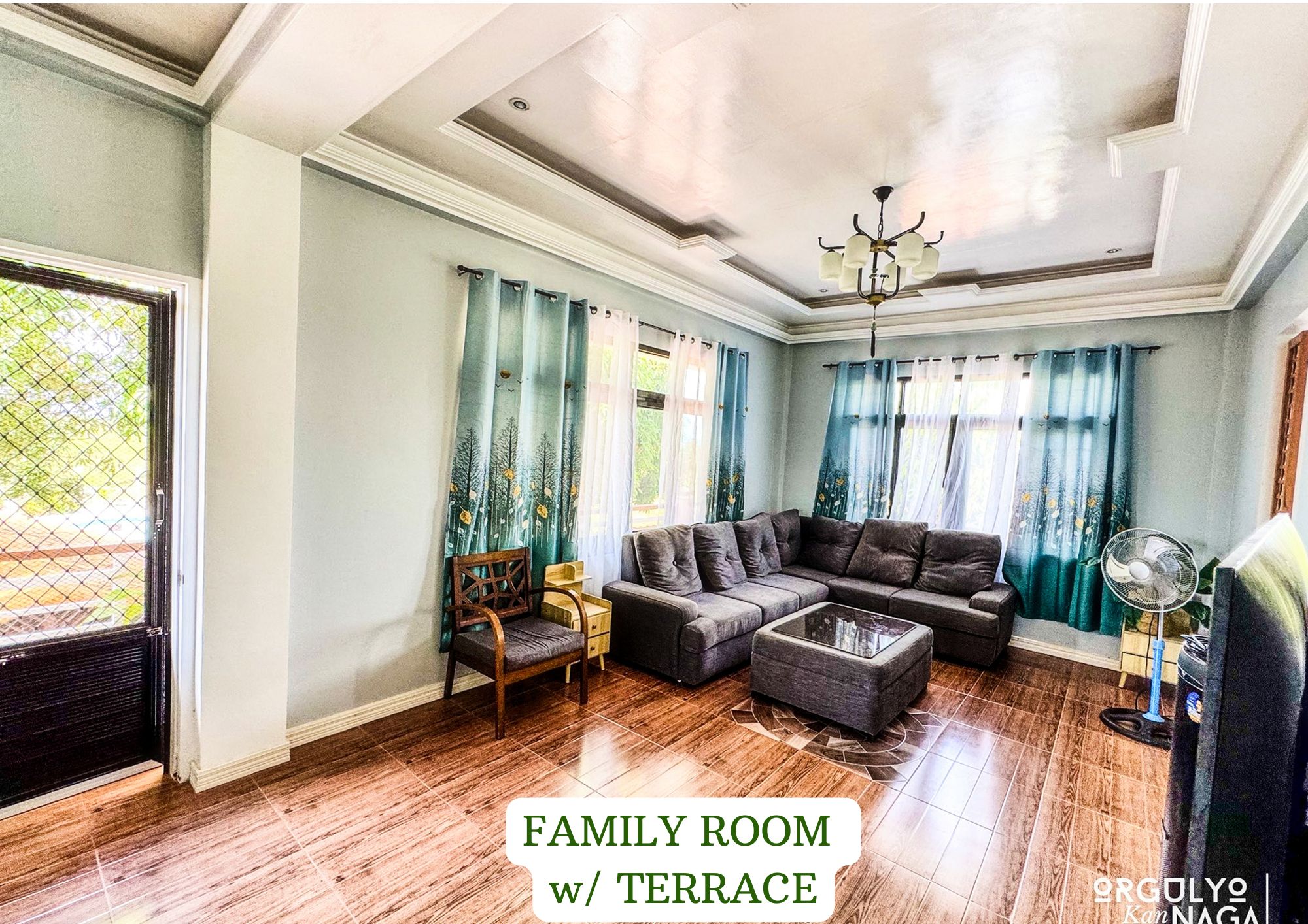 Family Room w/ Terrace — bright living area with terrace access at The Oasis Resort Bicol