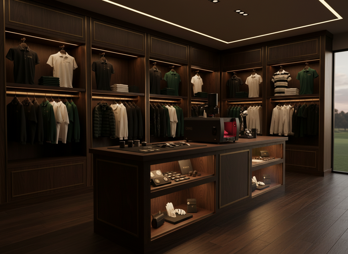 Concept — OMG Pro Shop & Customization Bar with Laser Engraving Station