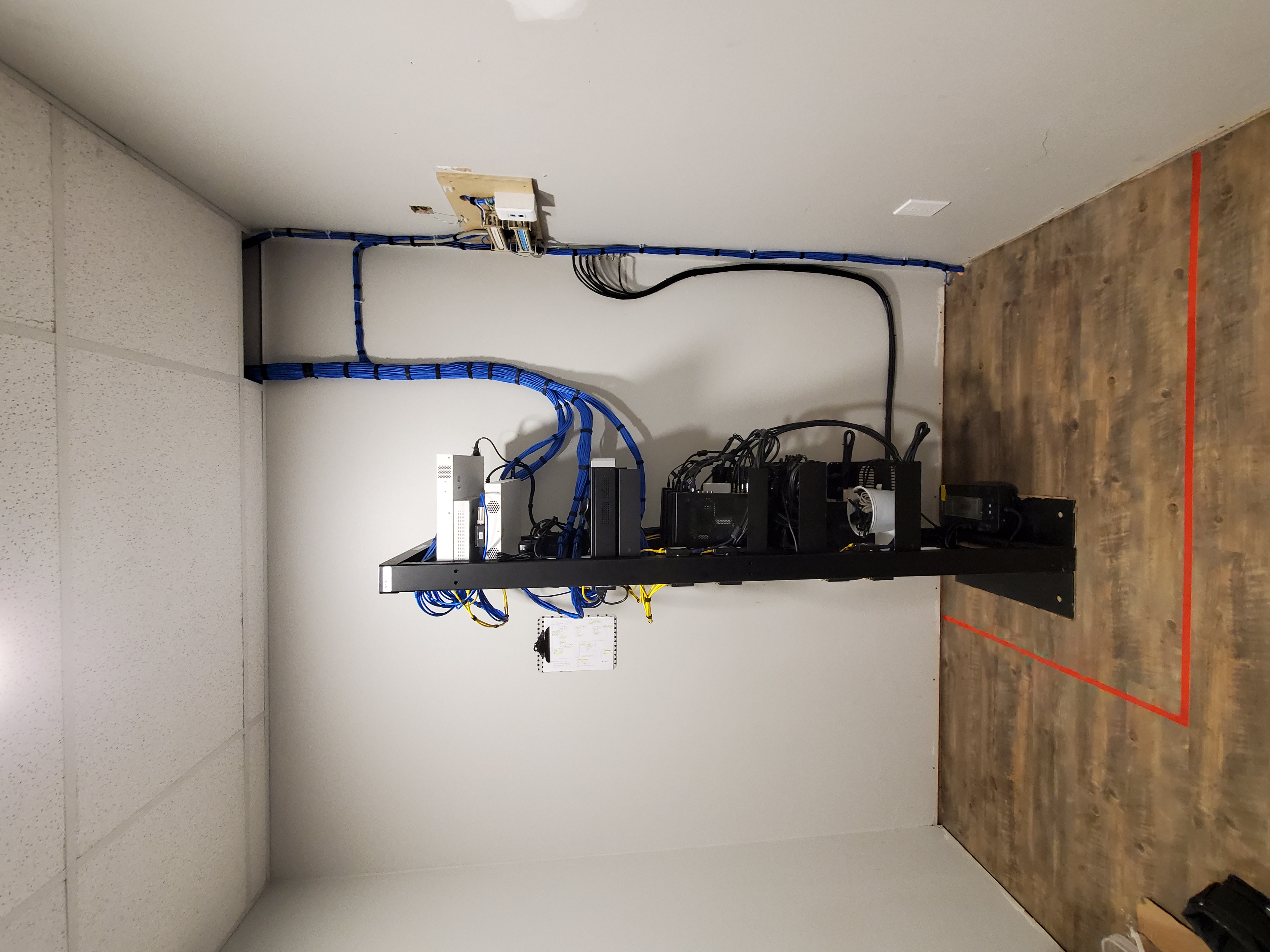 Keyoh Hotel back office after upgrade — clean rack, structured cabling, enterprise-grade equipment