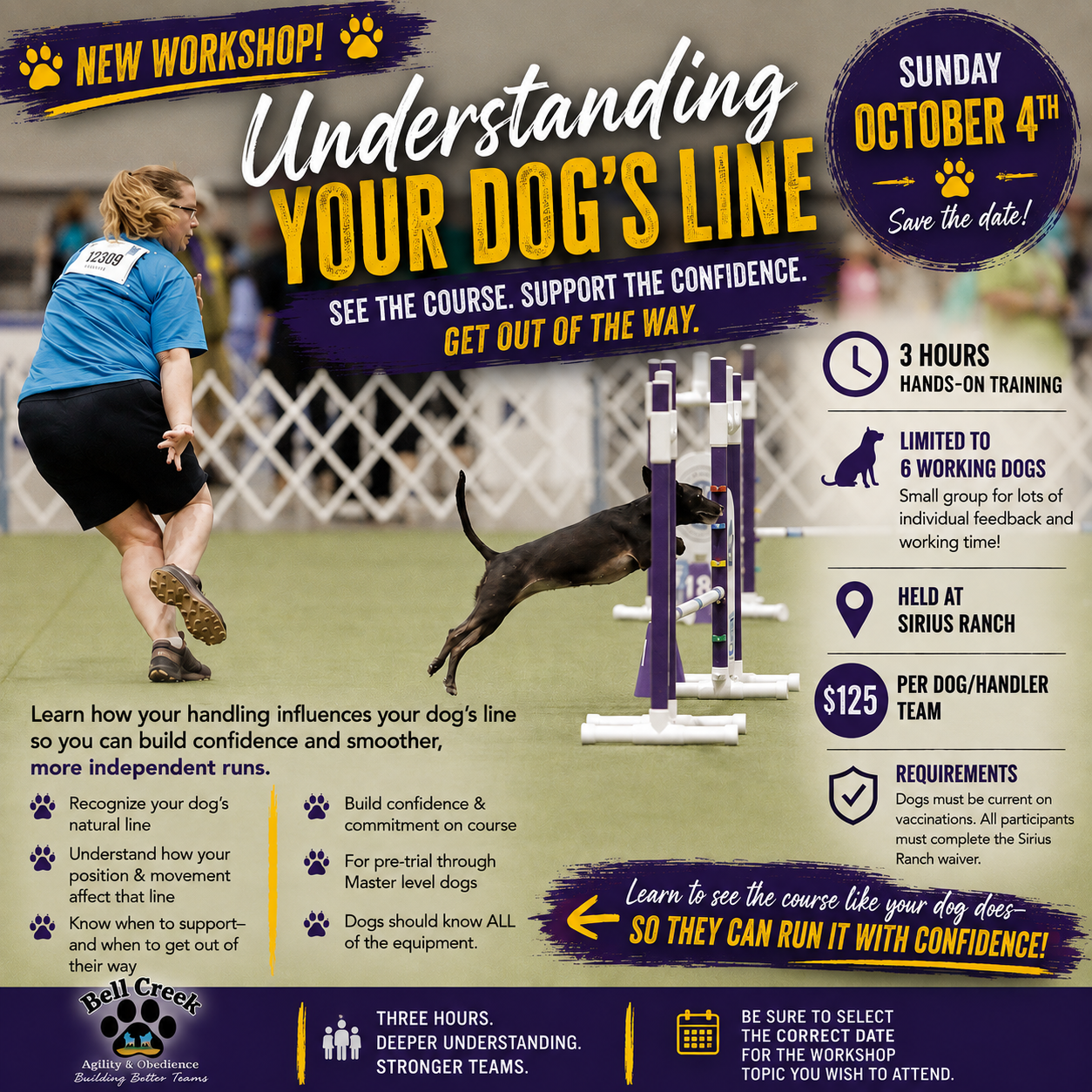 Understanding Your Dog's Line Workshop β October 4