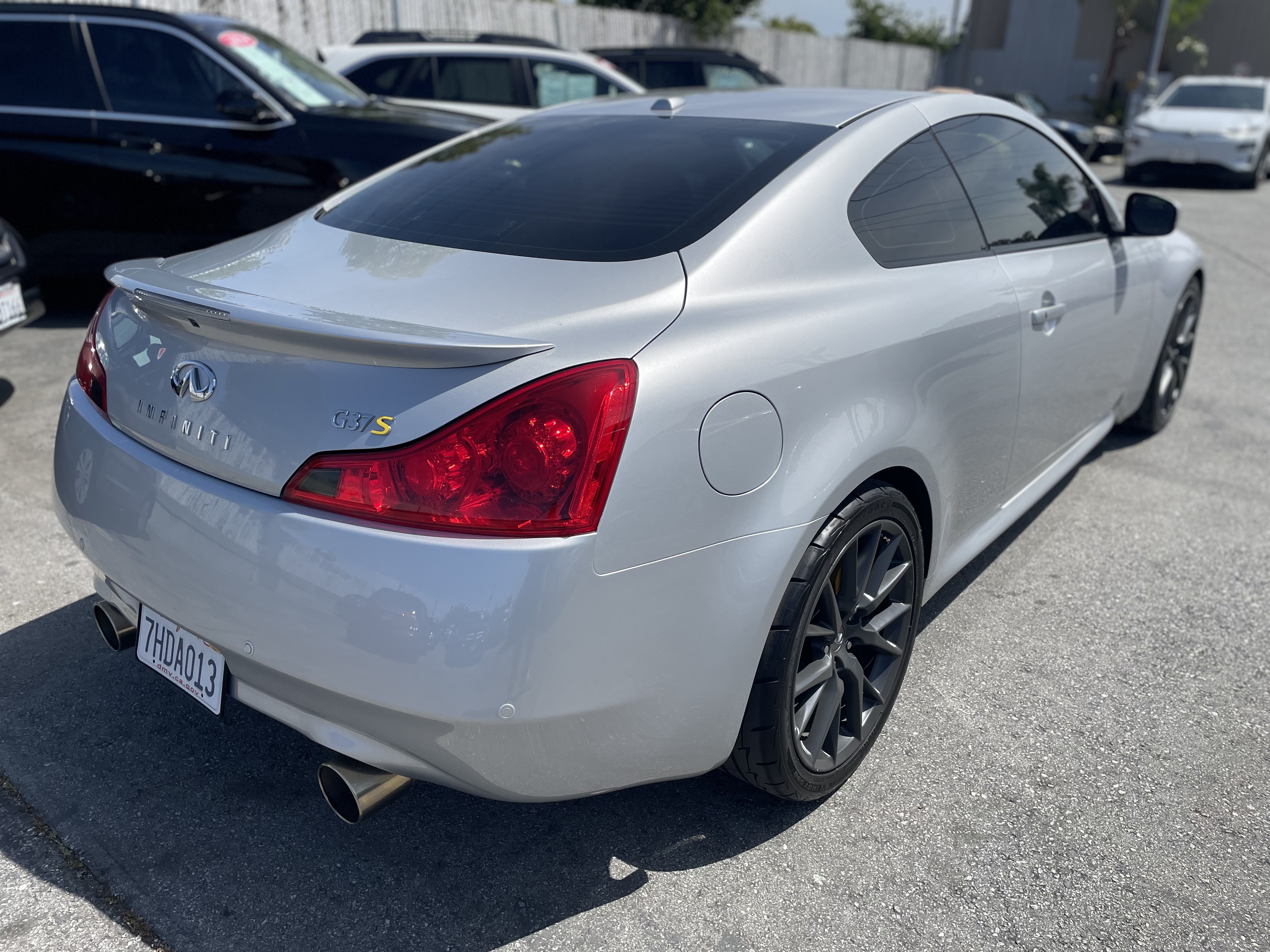 Infiniti G37S rear view - polished and protected