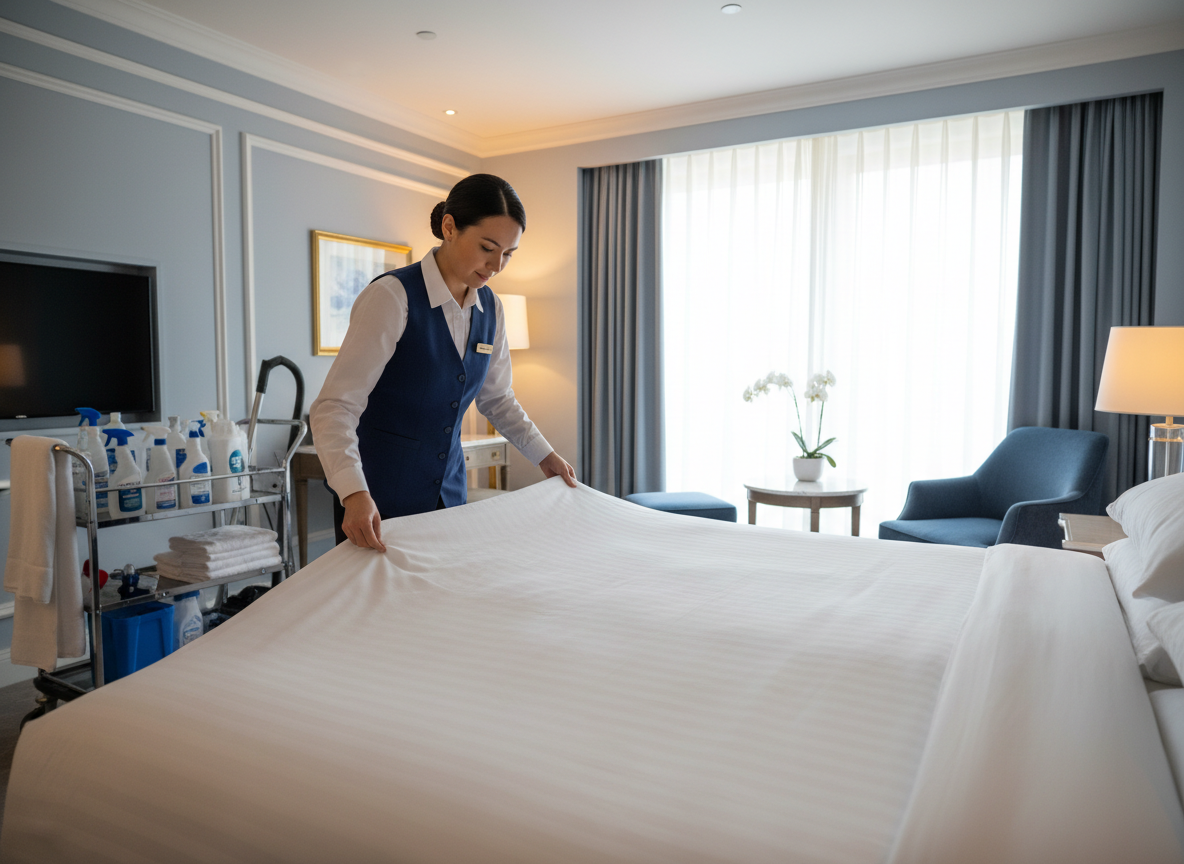 Professional hospitality cleaning