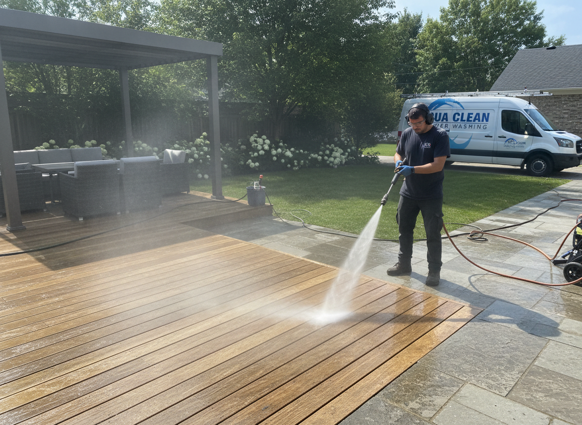 Power Washing Deck
