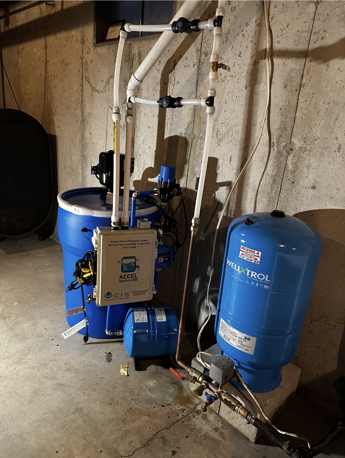 Accel-Aerator E99 drum system with bypass valve assembly