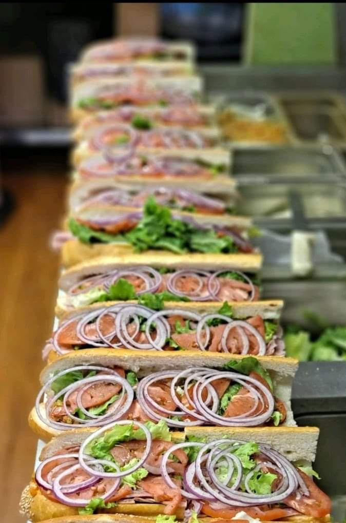 Hoagies Lined Up and Ready to Go