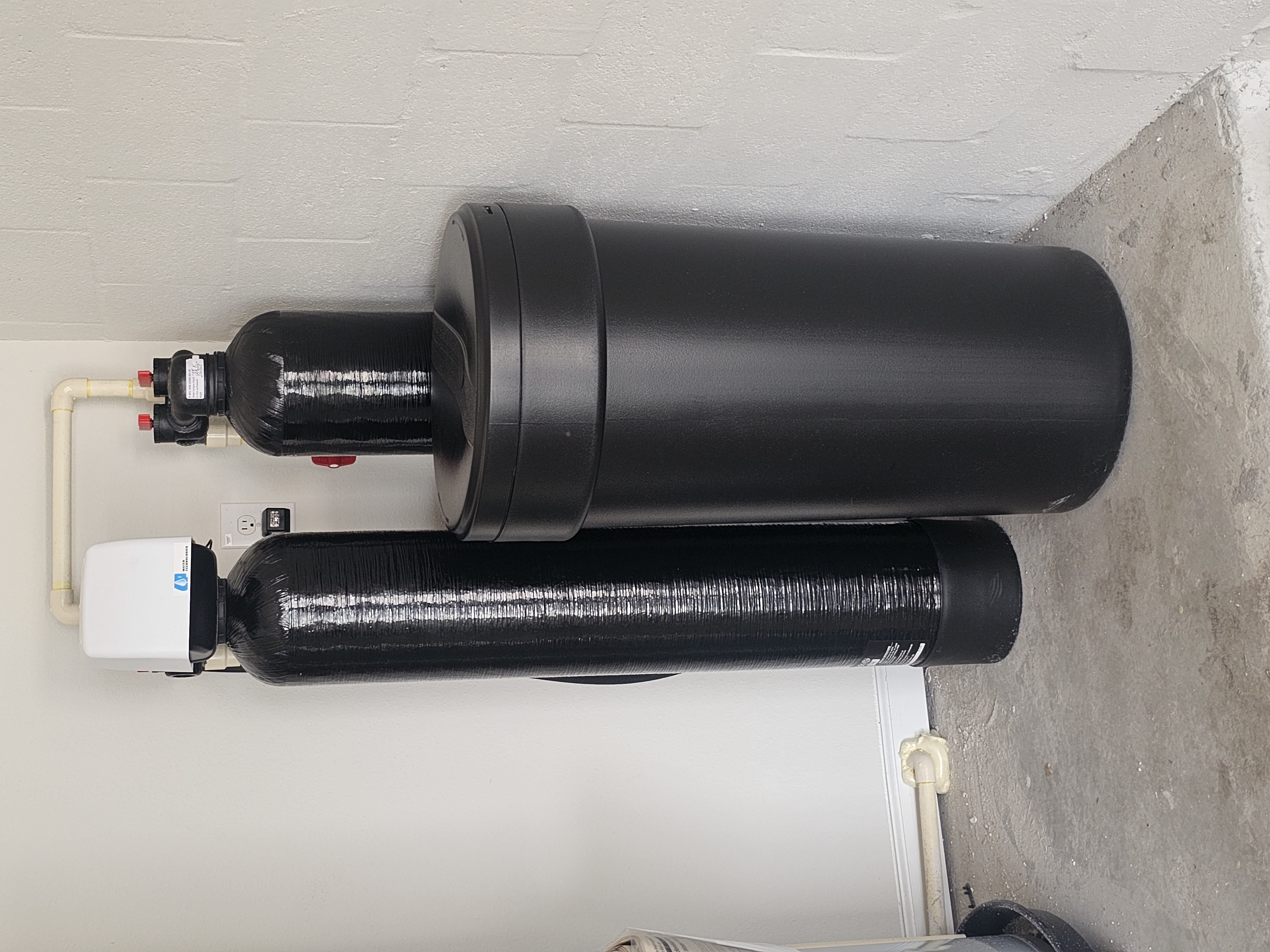 T&K Water Conditioning water softener installation in Tampa Bay area Florida home
