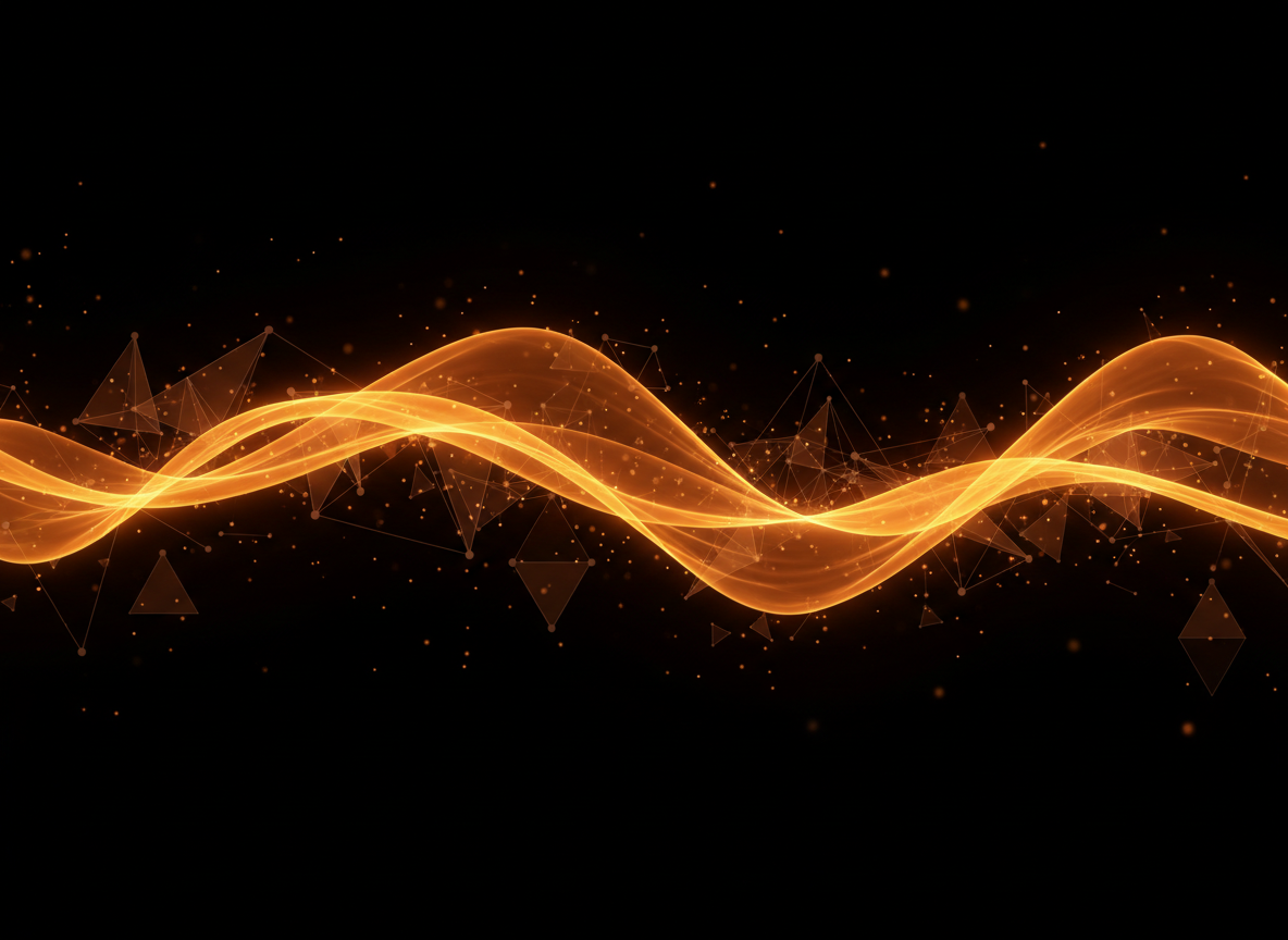 AI-powered marketing abstract background