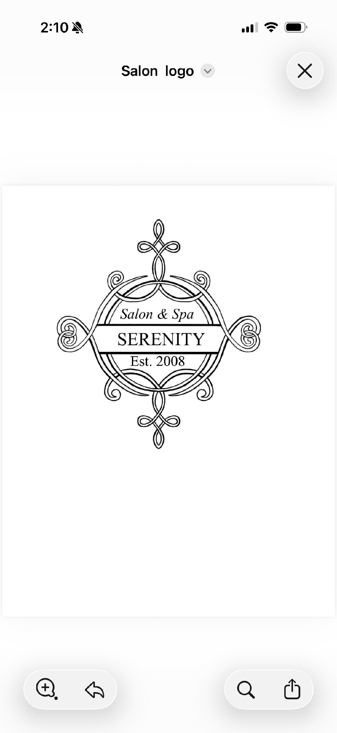 Serenity Salon & Spa logo