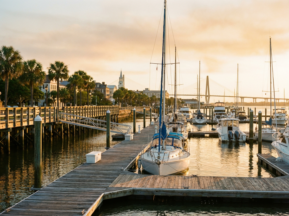 Charleston waterfront marina and dock construction