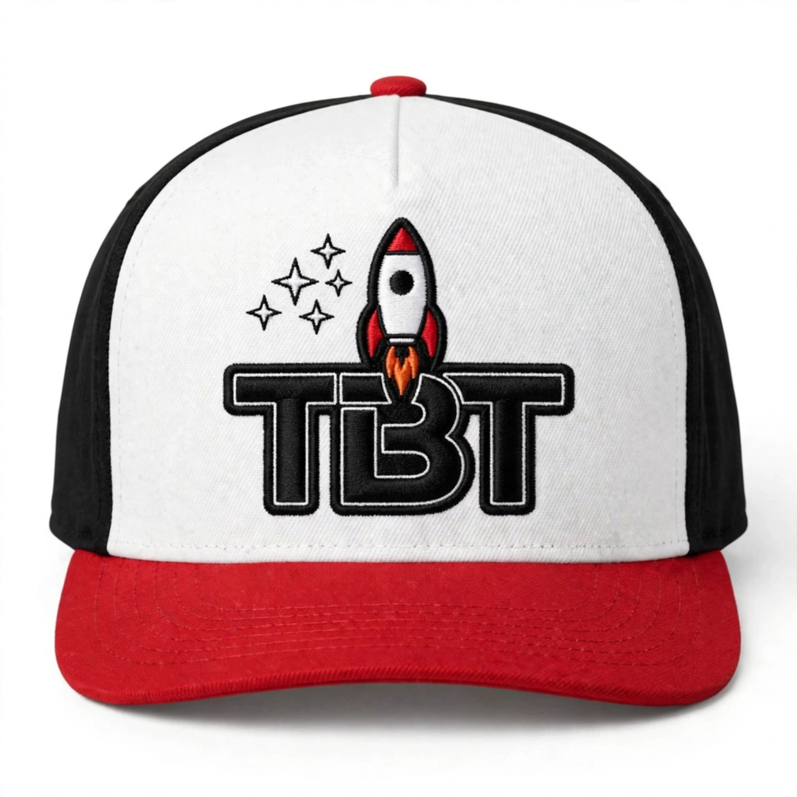 TBT The Game Hat — Tri-Color (White/Black/Red)