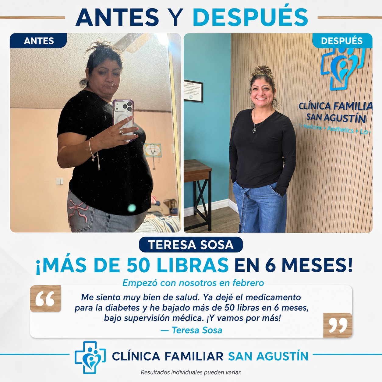 Antes y después — Teresa Sosa
