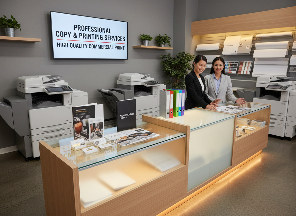Professional copy and printing services for businesses