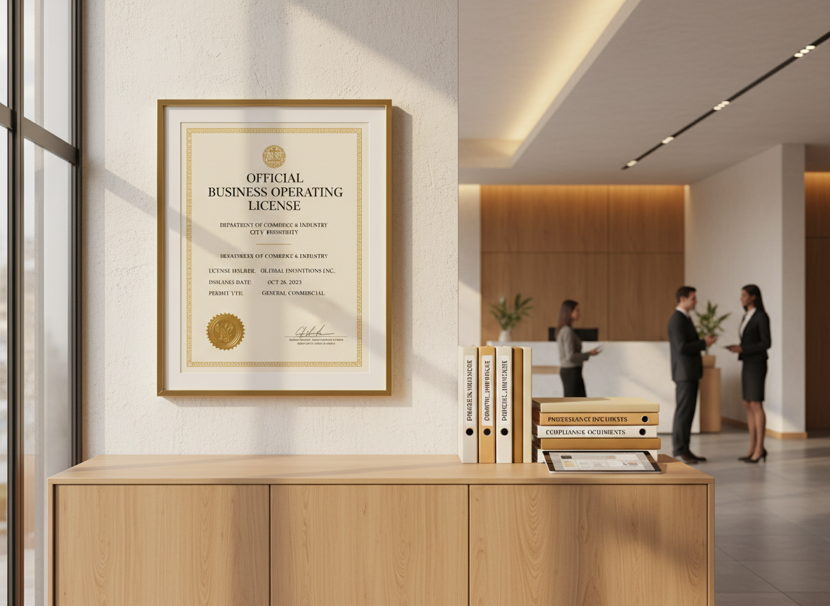 Business license and permits registration