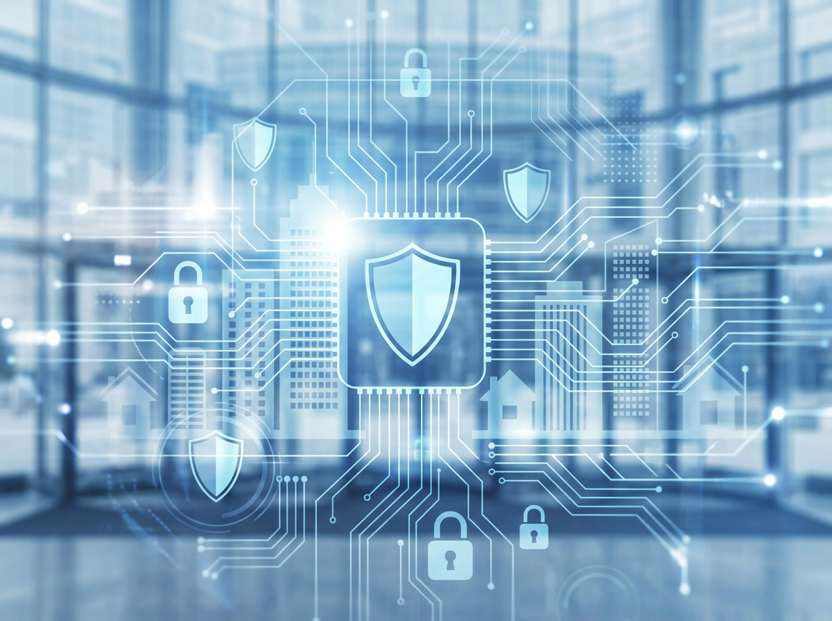 IT cybersecurity network concept for real estate and title companies