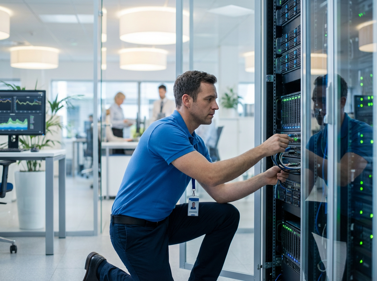 IT professional managing server infrastructure for title companies