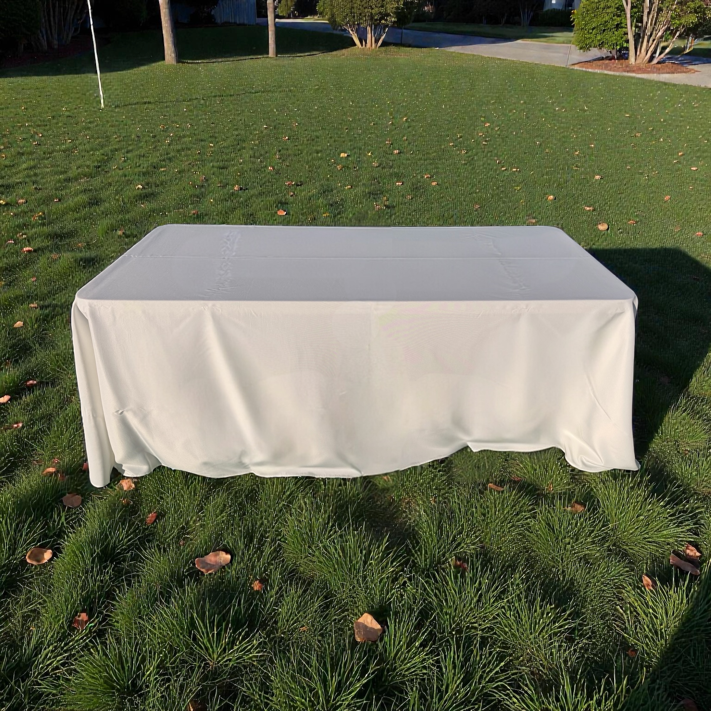 Rectangular Polyester Tablecloth 6ft