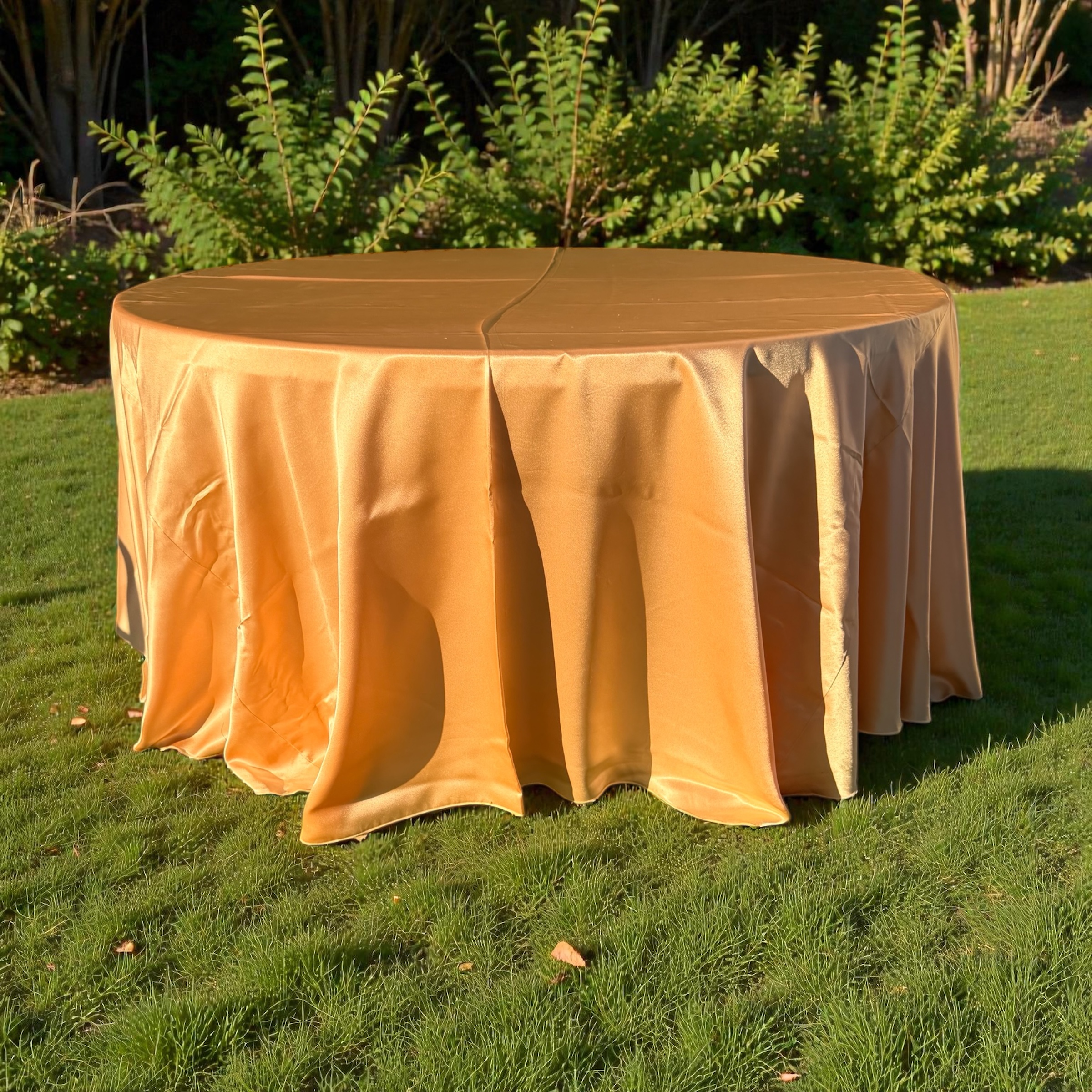 Round Satin Tablecloth 108"