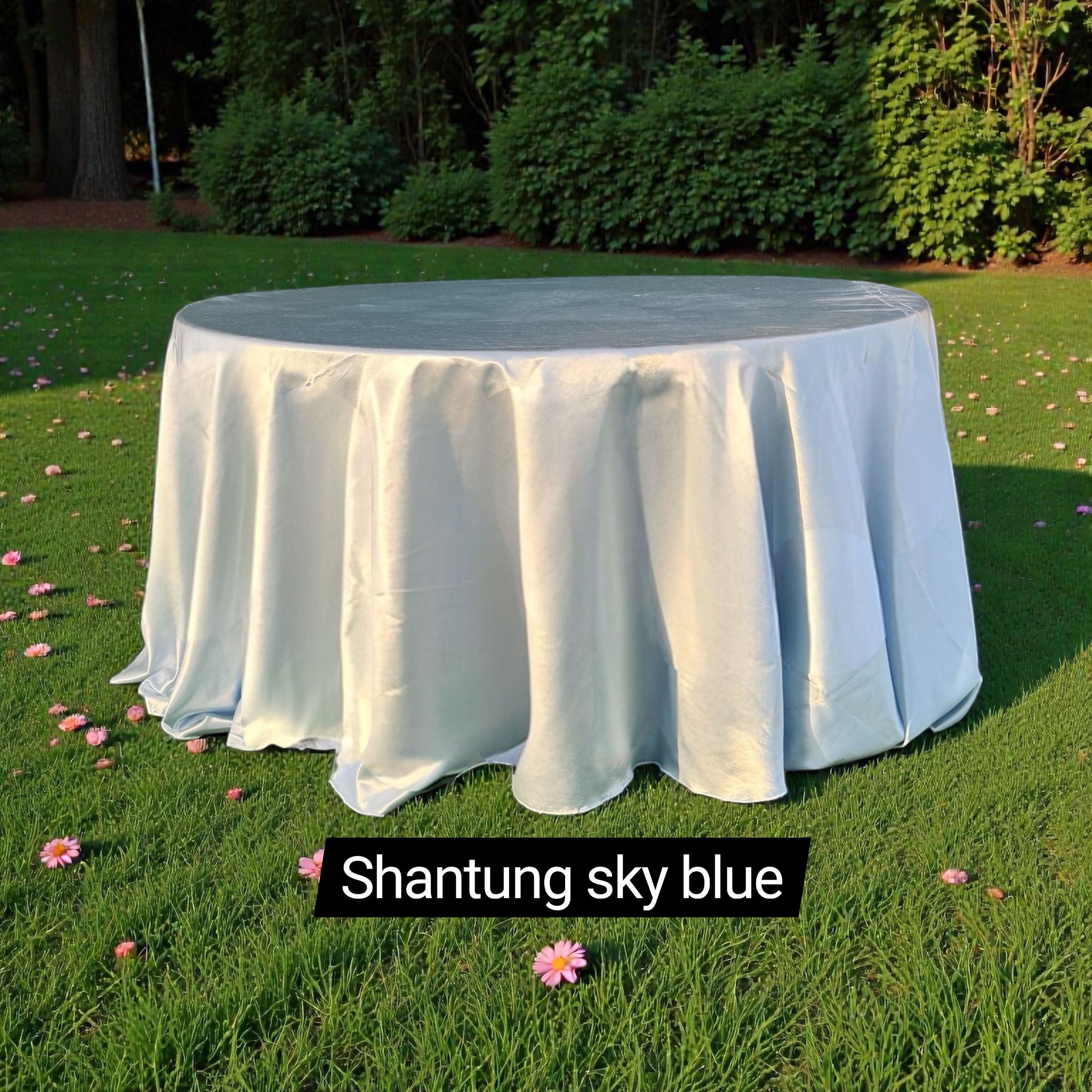 Round Shantung Tablecloth 120"