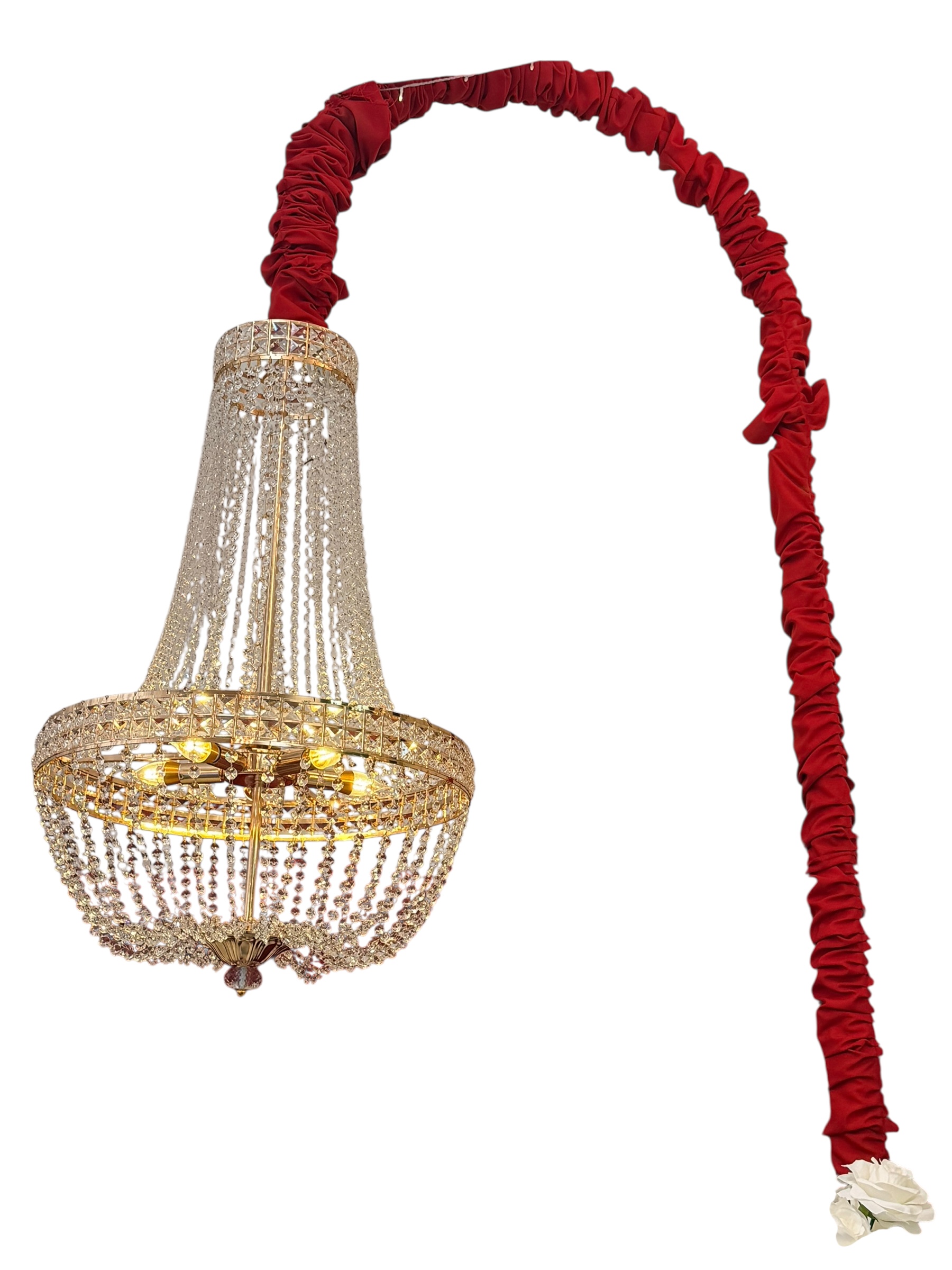 Gold Chandelier 24"
