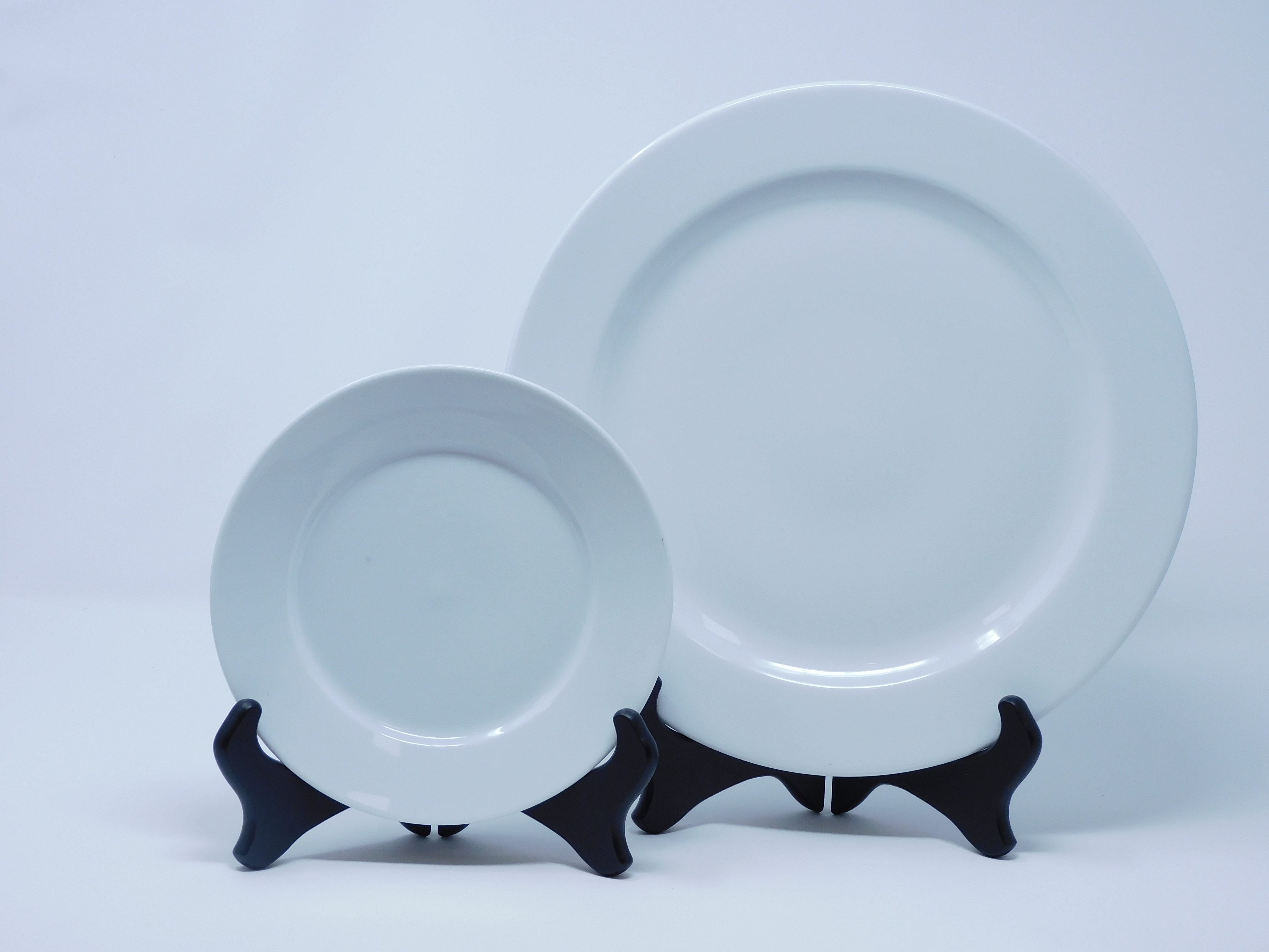 White Ceramic Dinner Plate 10.5"