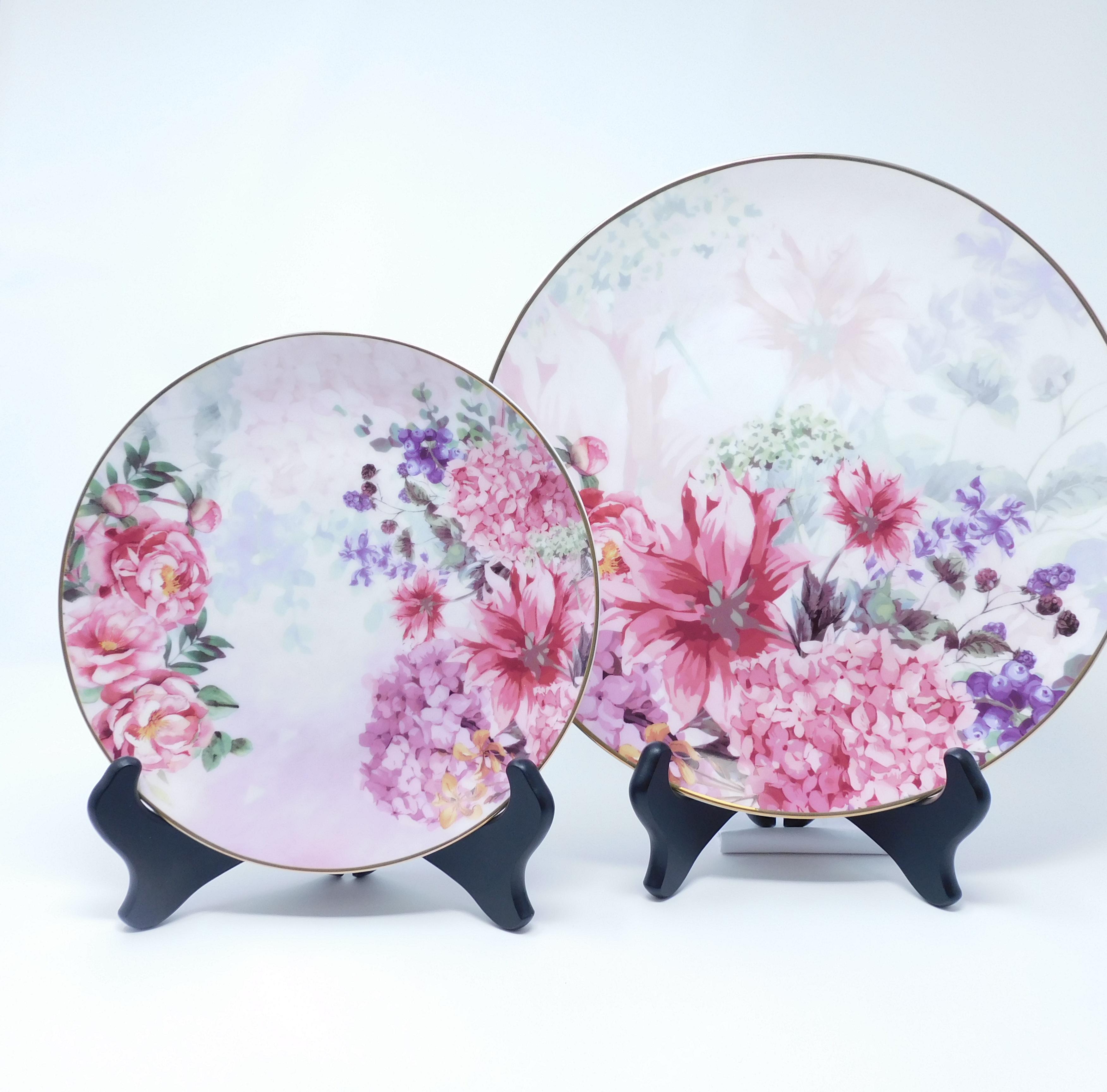 Floral Ceramic Plates