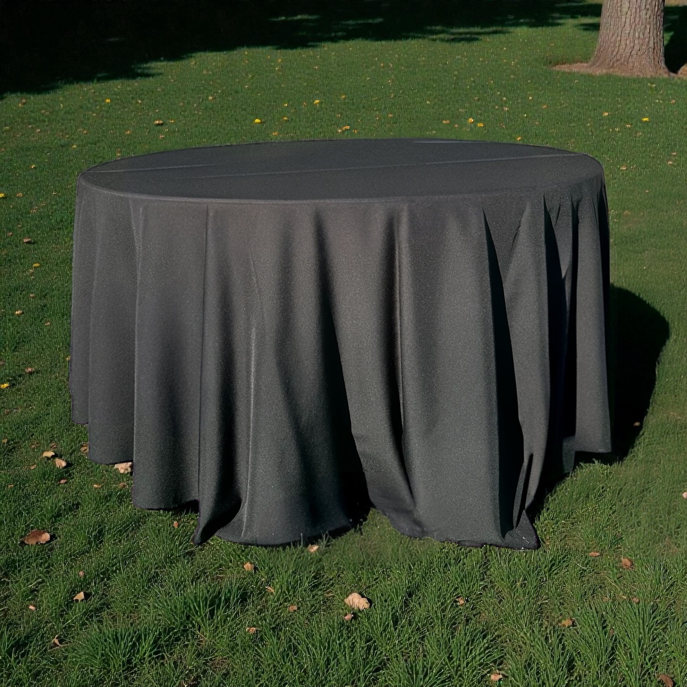 Round Polyester Tablecloth 108"