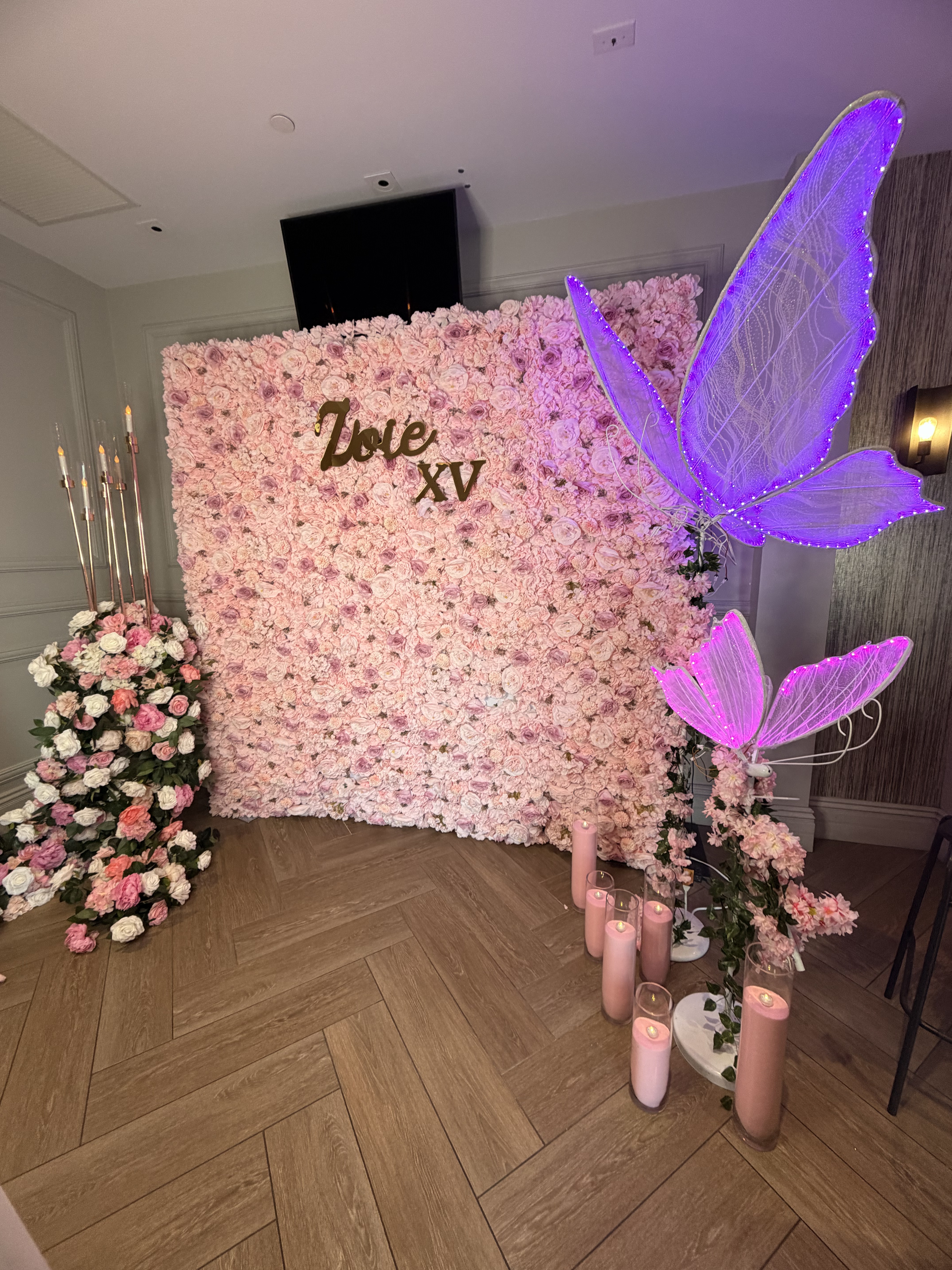 Flower Wall 8'x8' — Pink