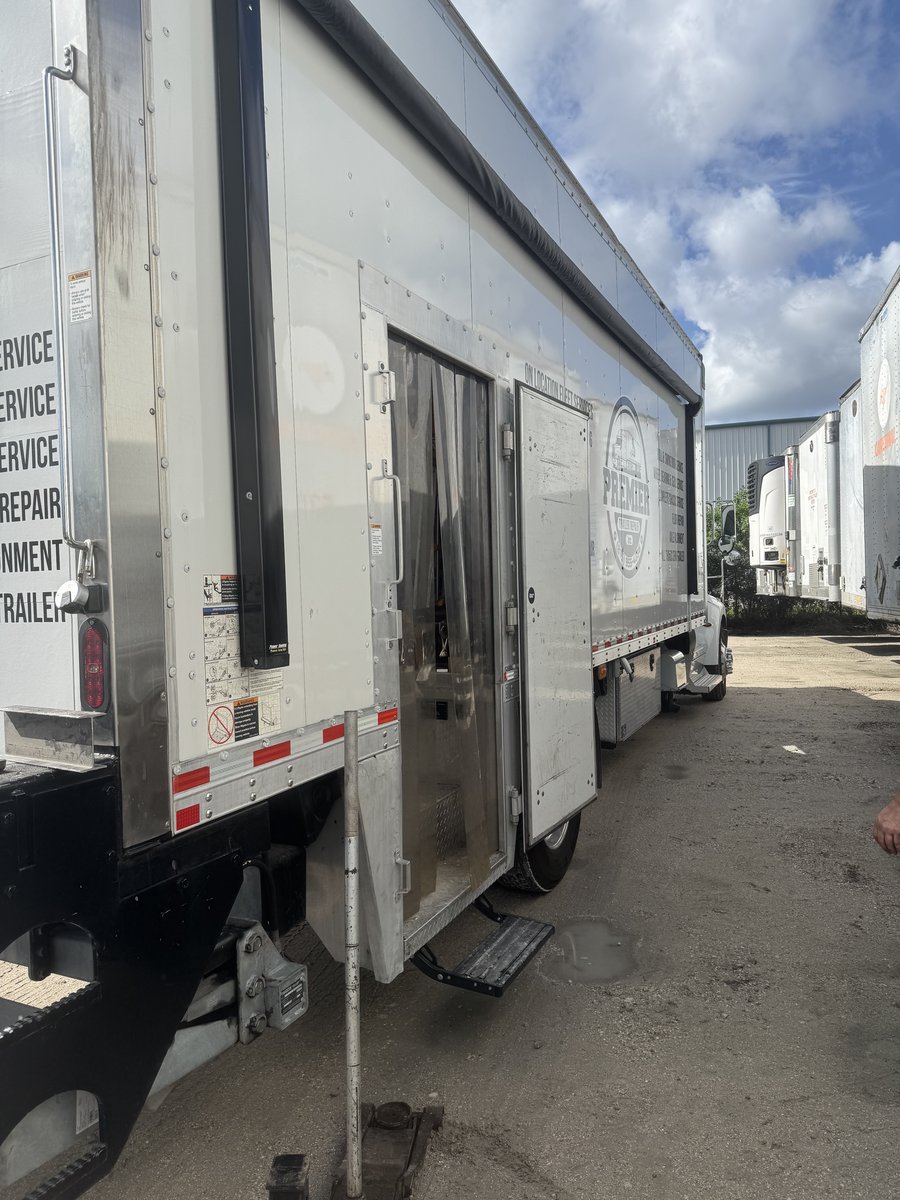 On-site trailer repair work