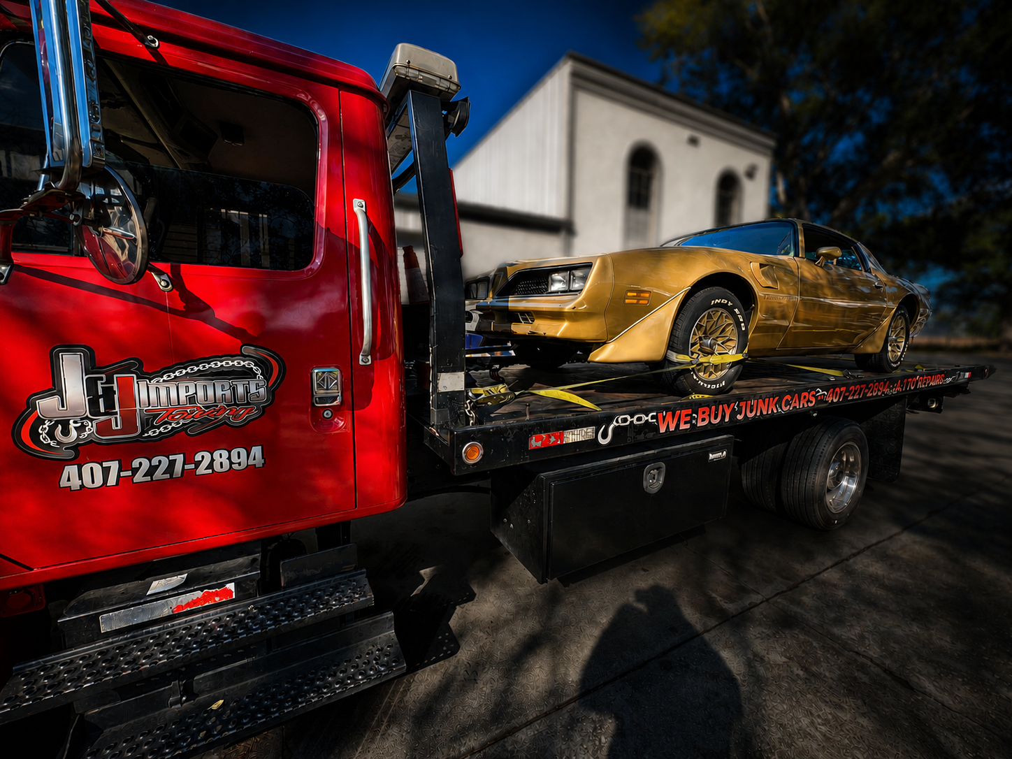 24/7 tow truck service in Longwood, Florida