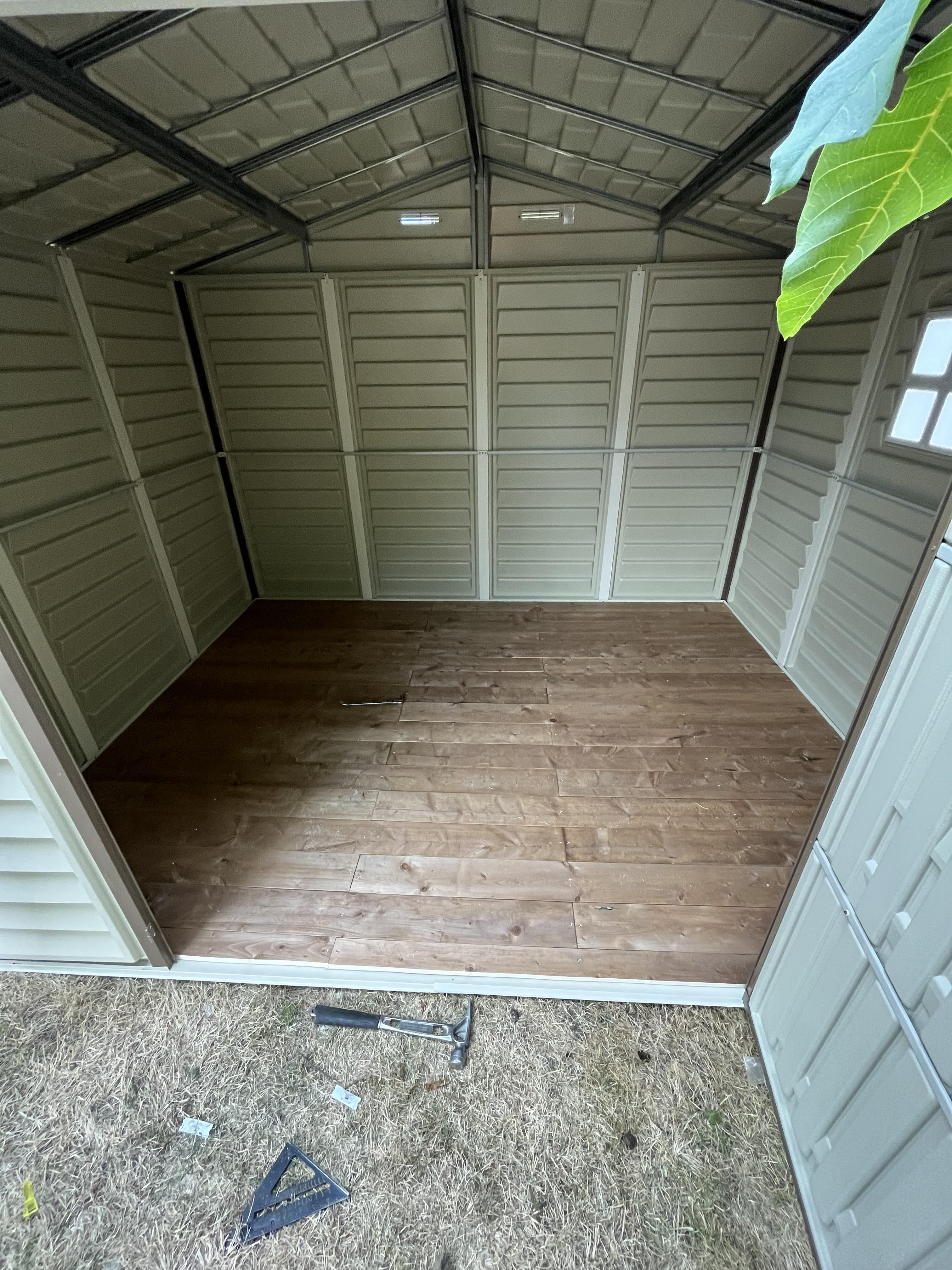 Craig's assembled prefab shed exterior by Tarak Construction